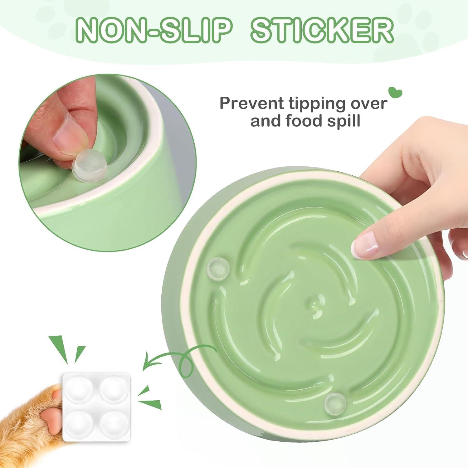 Cuenco de Cerámica para Perros y Gatos Truvic Verde 15x15 cm