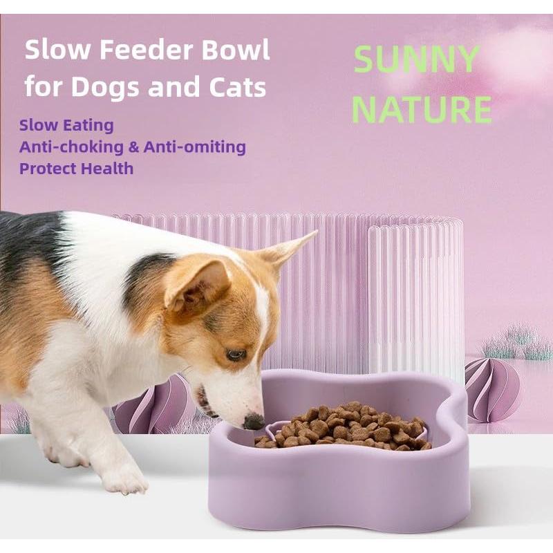 Cuenco de Silicona Antideslizante para Perros y Gatos SUNNY NATURE