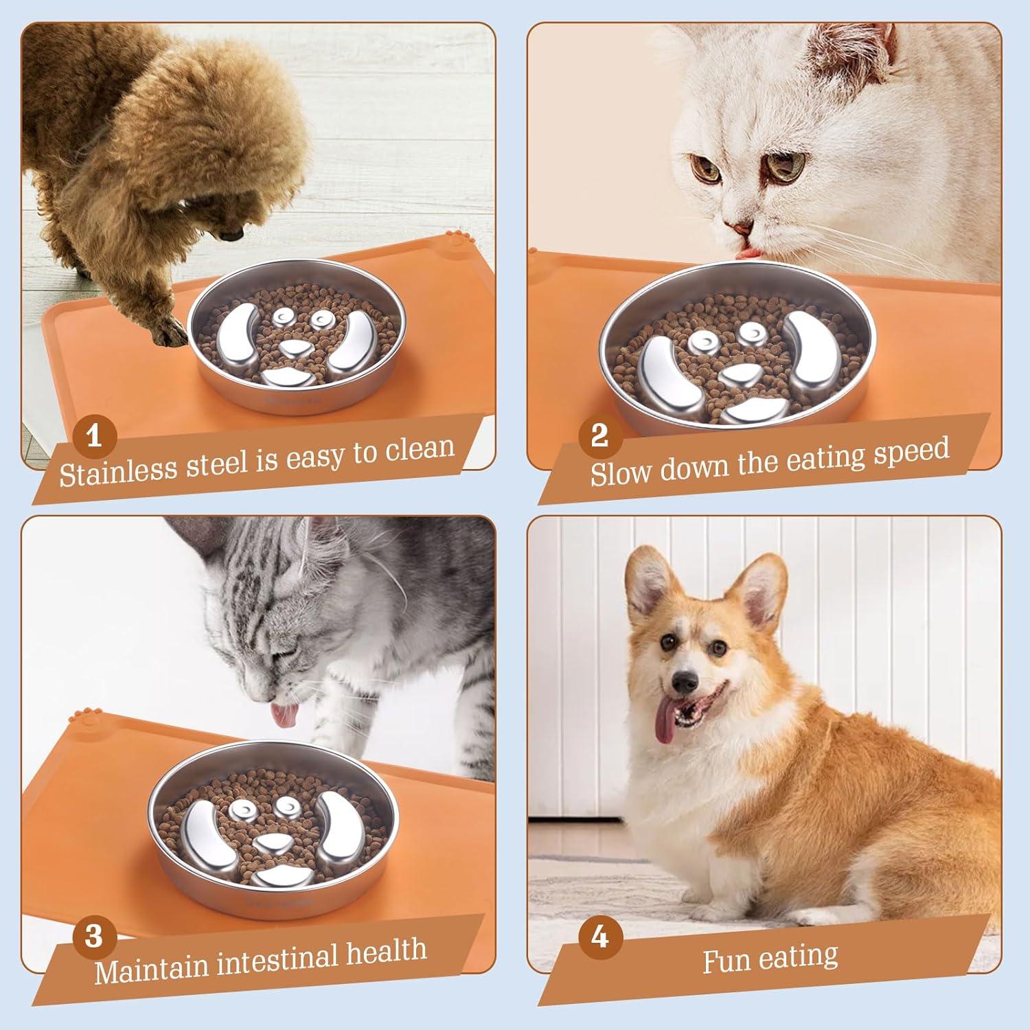 Cuenco de Acero Inoxidable Antideslizante Star&Mi 2 Tazas