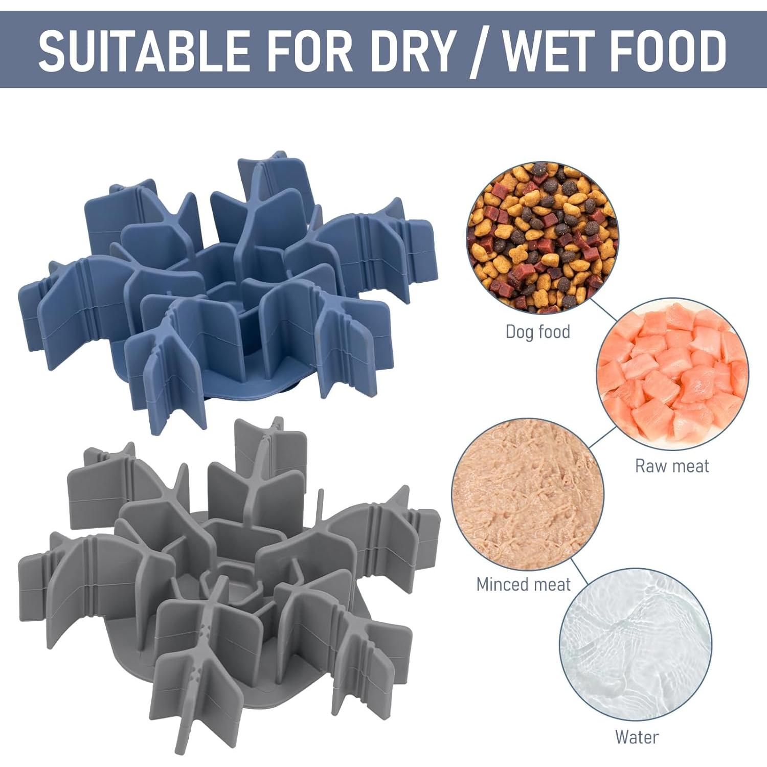 Inserto Comedero Lento Mabnuby Azul 11.9-17.8cm Antideslizante