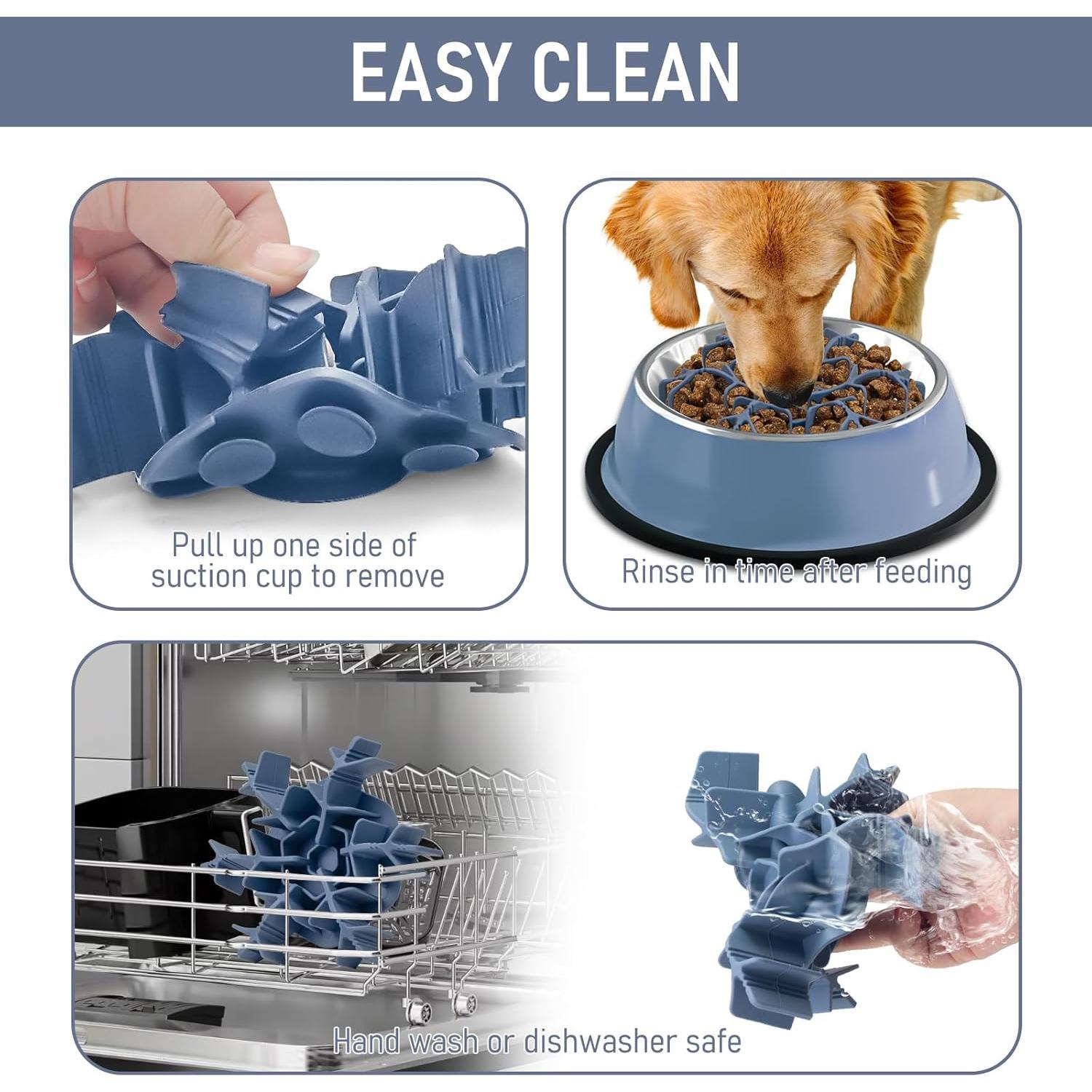 Inserto Comedero Lento Mabnuby Azul 11.9-17.8cm Antideslizante