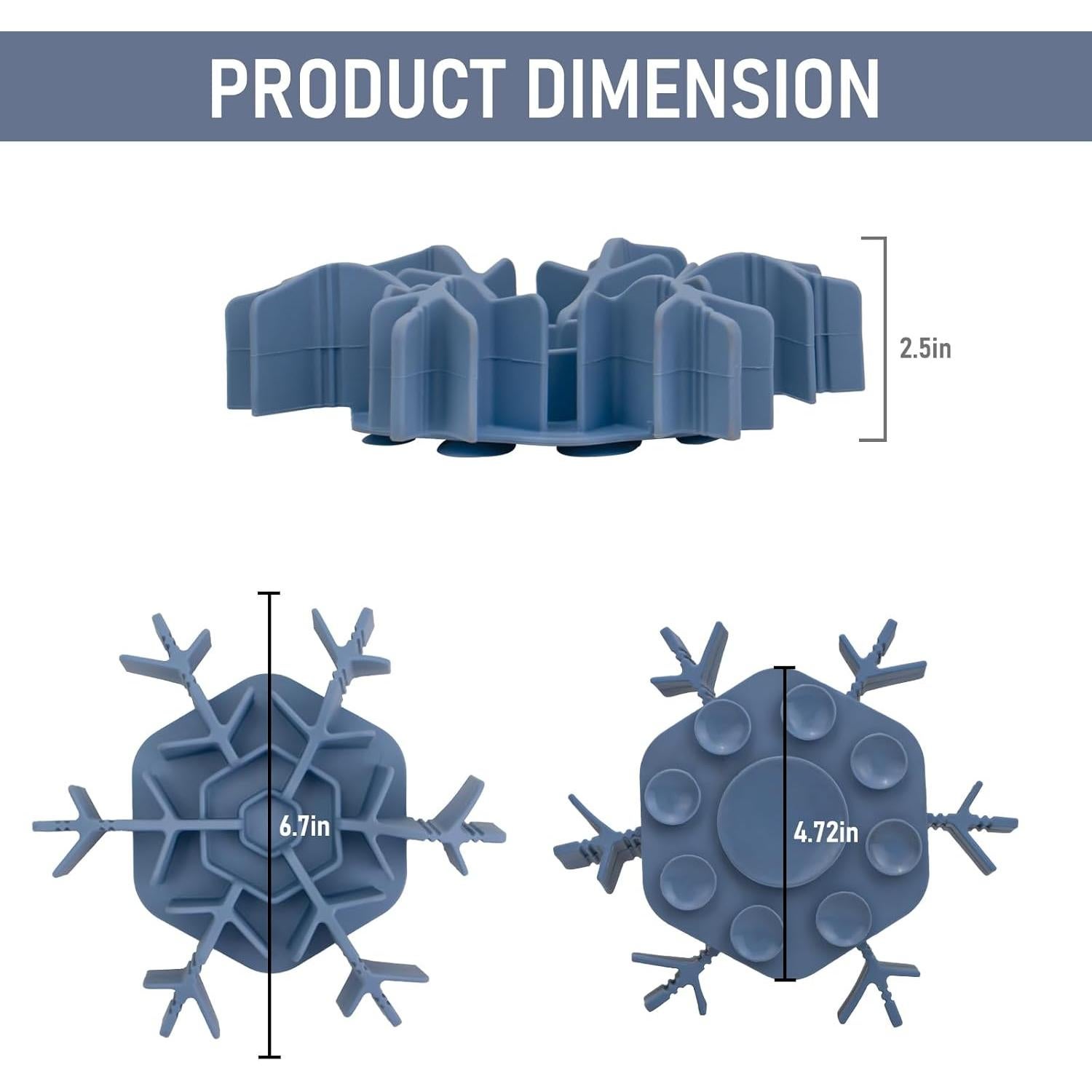 Inserto Comedero Lento Mabnuby Azul 11.9-17.8cm Antideslizante