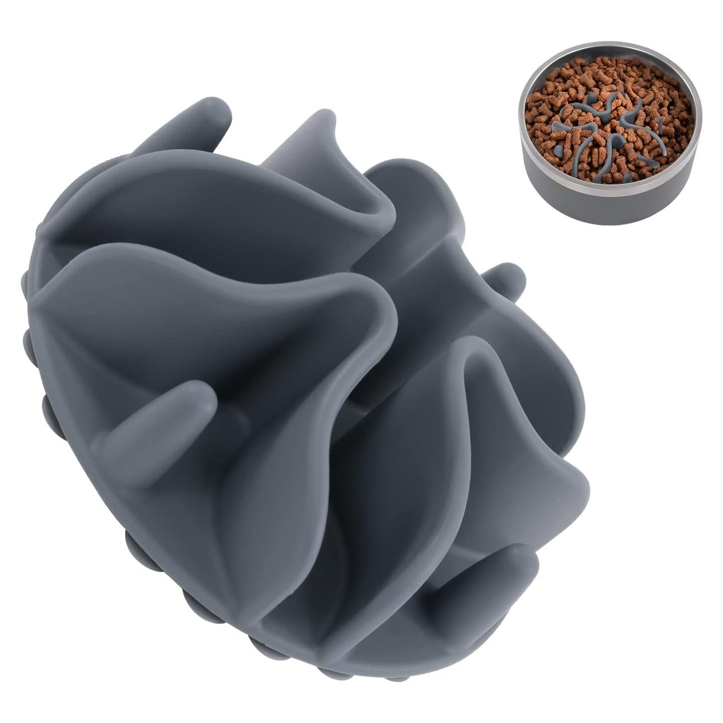 Inserto Comedero Lento Jaoul para Perros Pequeños 10 cm Gris