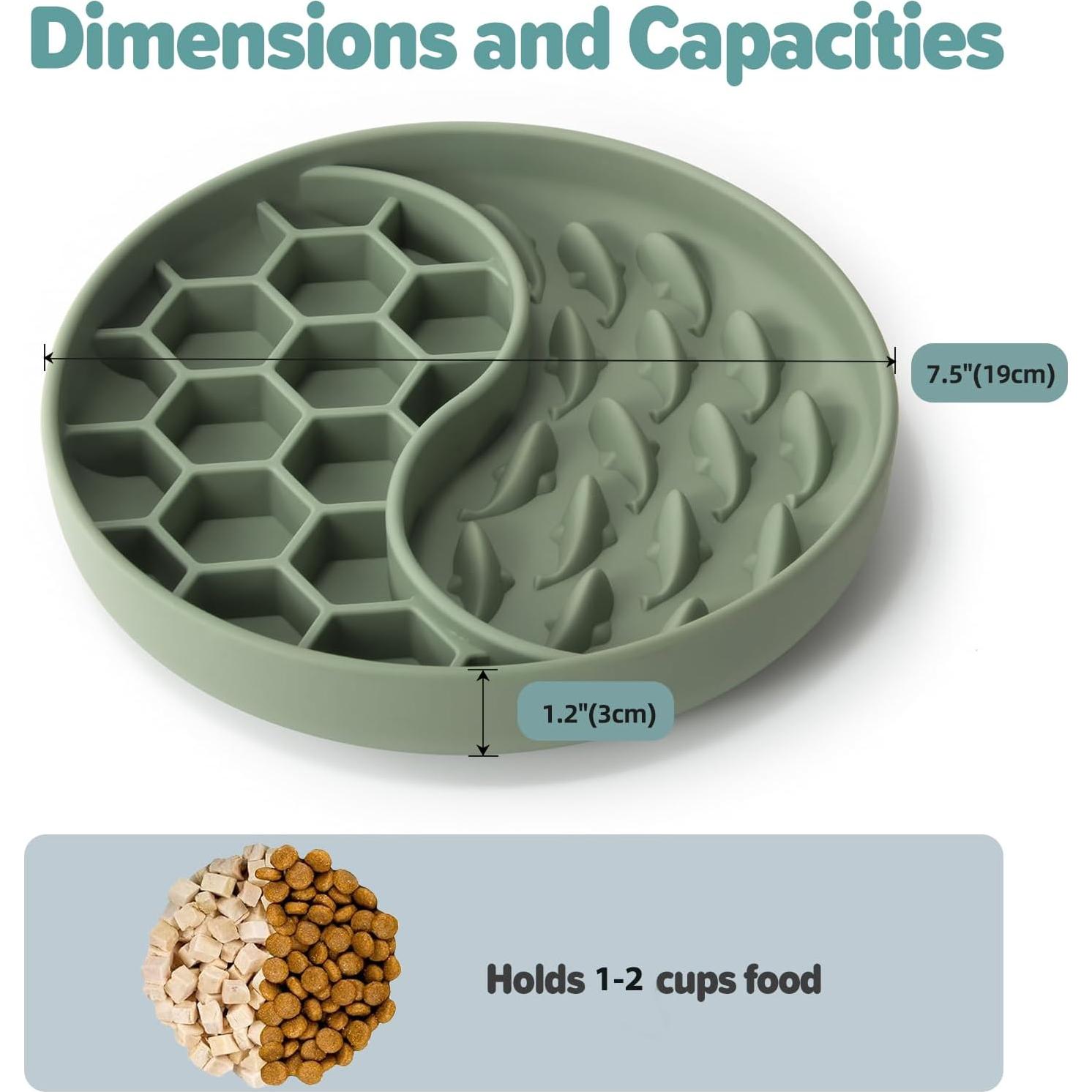 Cuenco de Alimentación Lenta para Perros ZOURYNUA Verde 19cm