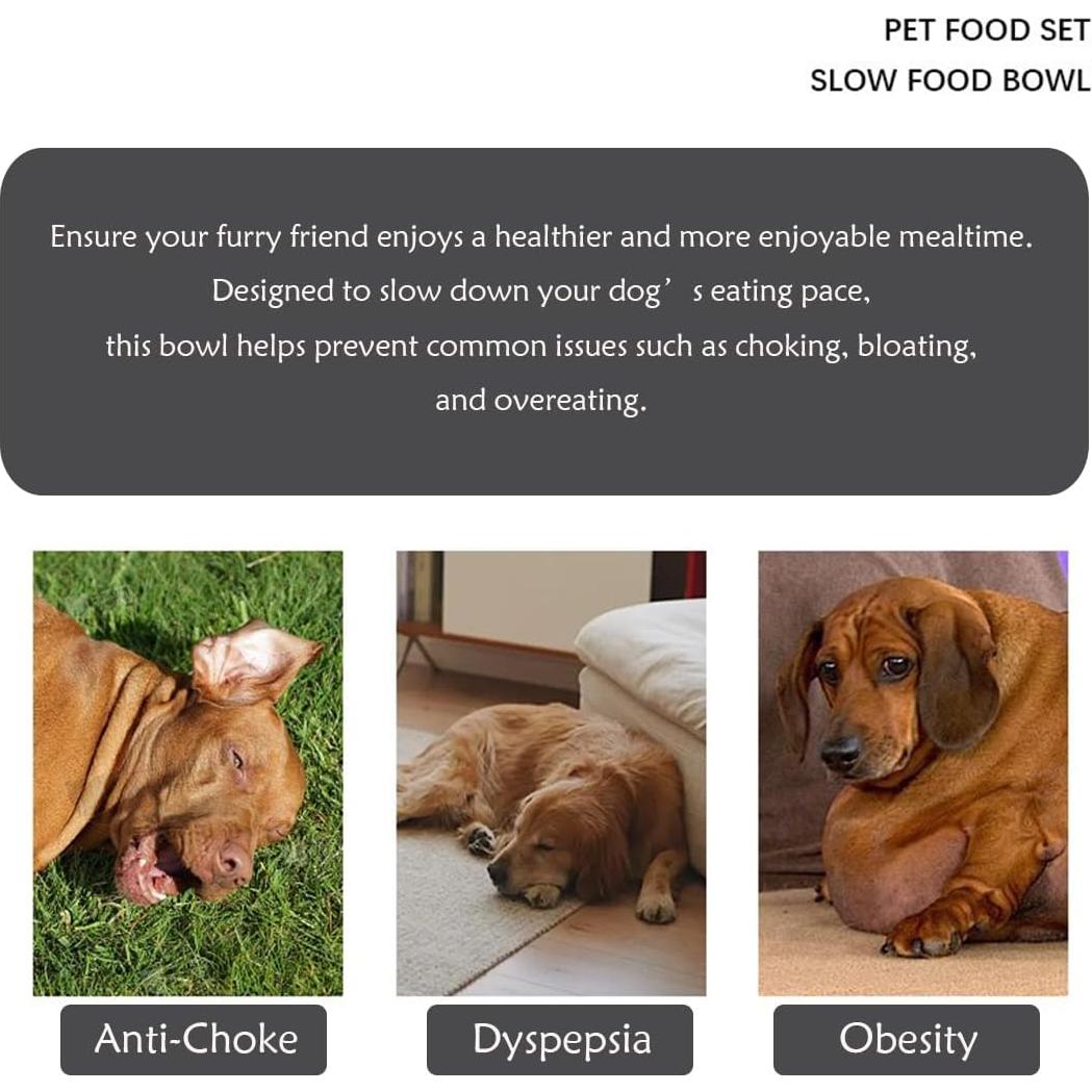 Tazón Antiahogo para Perros Fermus de Acero Inoxidable 25.4cm