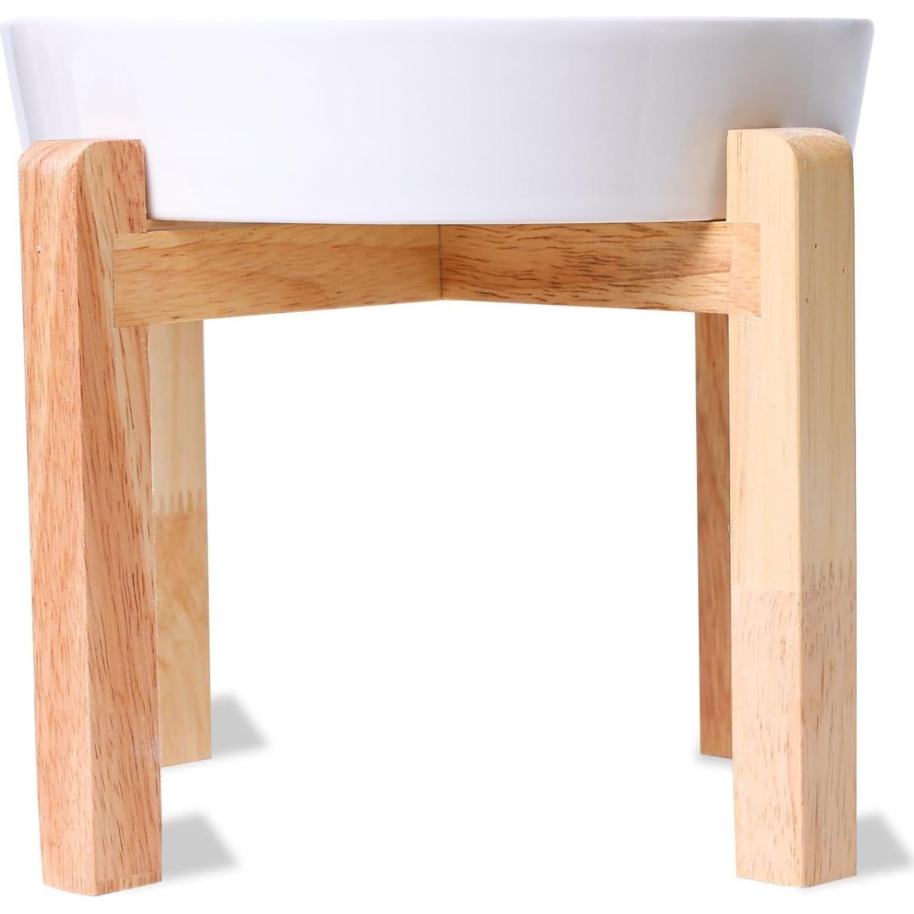 Cuenco de Cerámica para Perros GDCZ M-1.3 Tazas Blanco