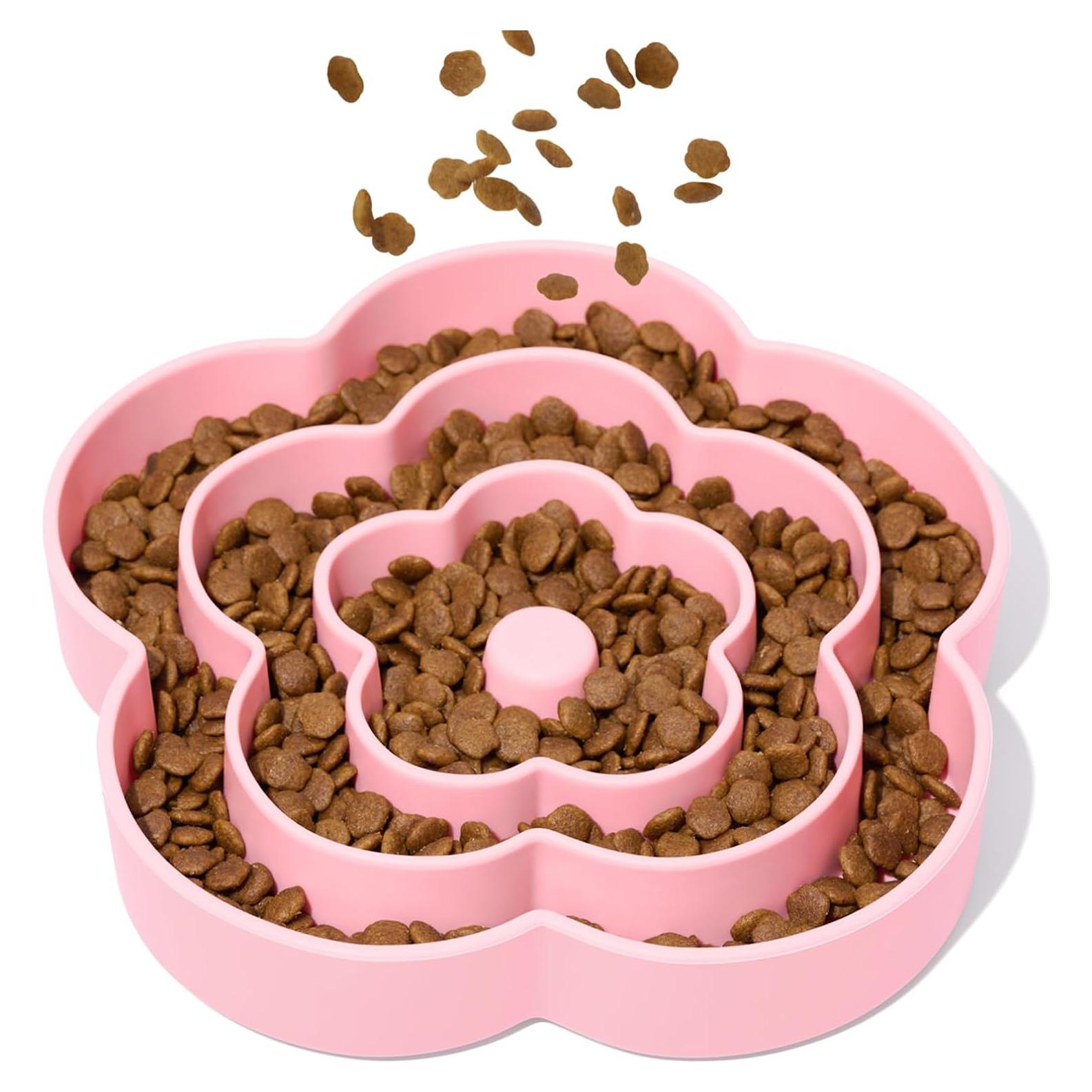 Cuenco de Alimentación Lenta VETRESKA Rosa 24.1 cm Silicona