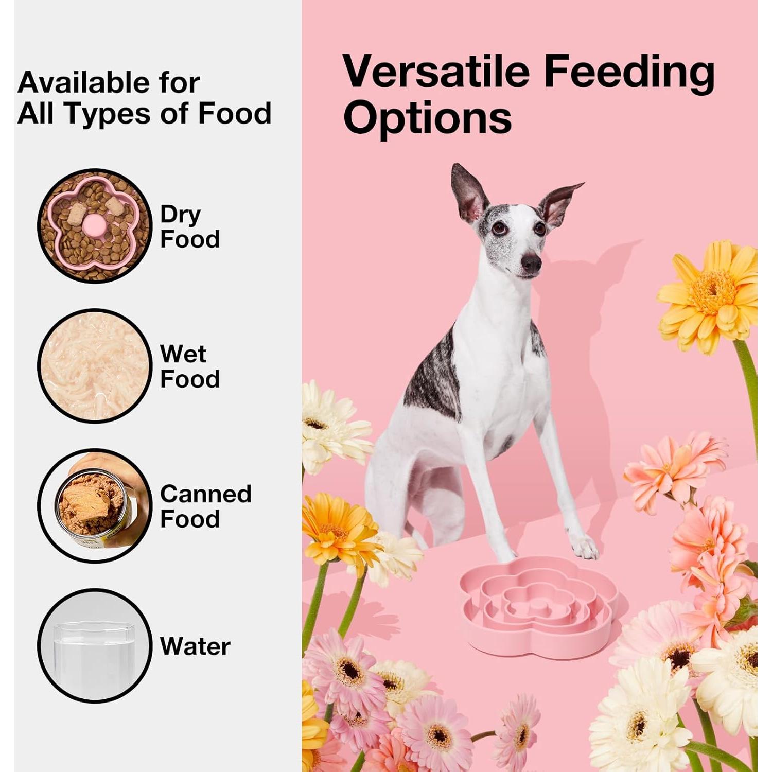 Cuenco de Alimentación Lenta VETRESKA Rosa 24.1 cm Silicona