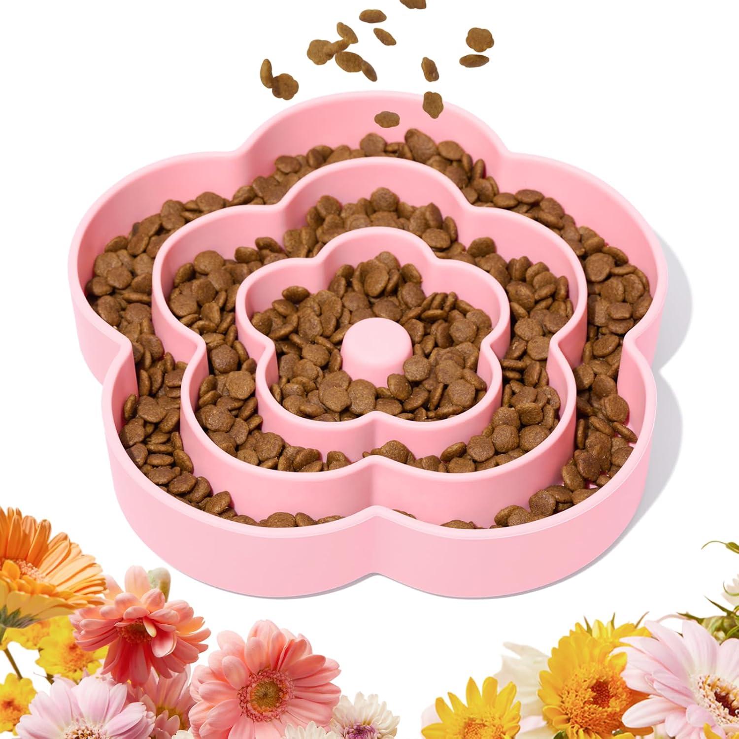 Cuenco de Alimentación Lenta VETRESKA Rosa 24.1 cm Silicona