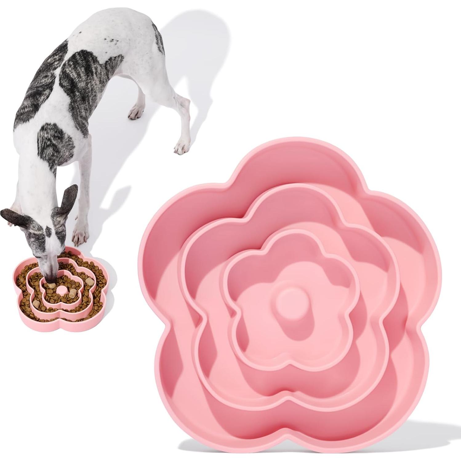 Cuenco de Alimentación Lenta VETRESKA Rosa 24.1 cm Silicona