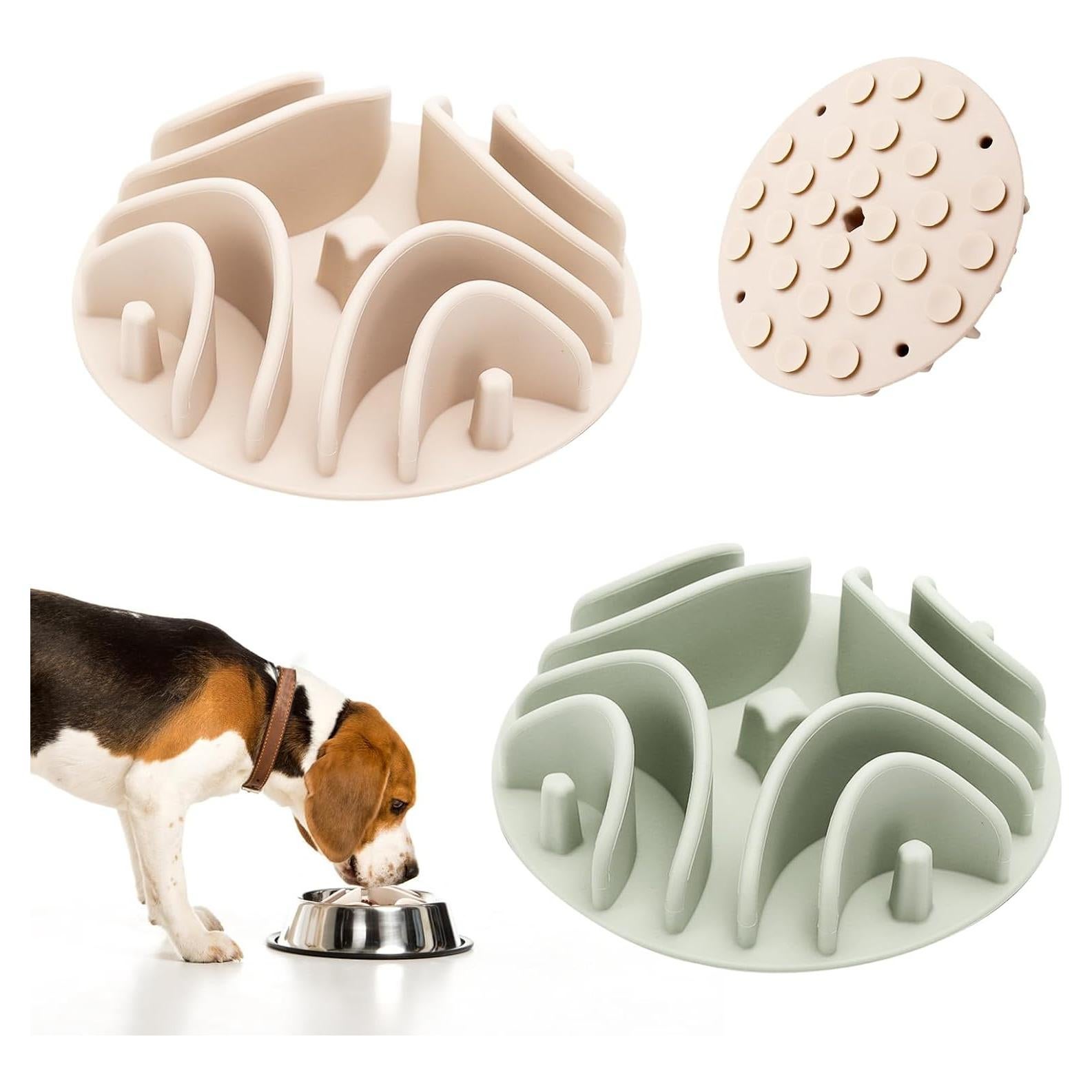 Inserto Antiahogo para Plato de Perro Stankeloko Verde/Blanco