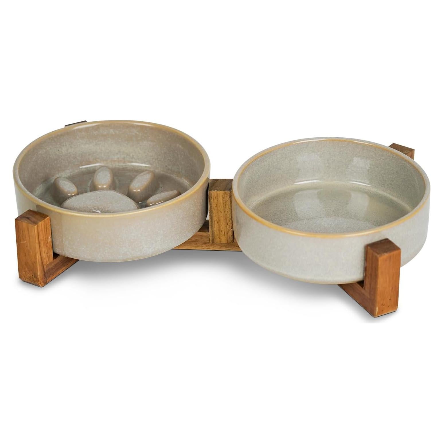 Juego de Cuencos de Cerámica Antideslizantes YOBRO para Perros Pequeños