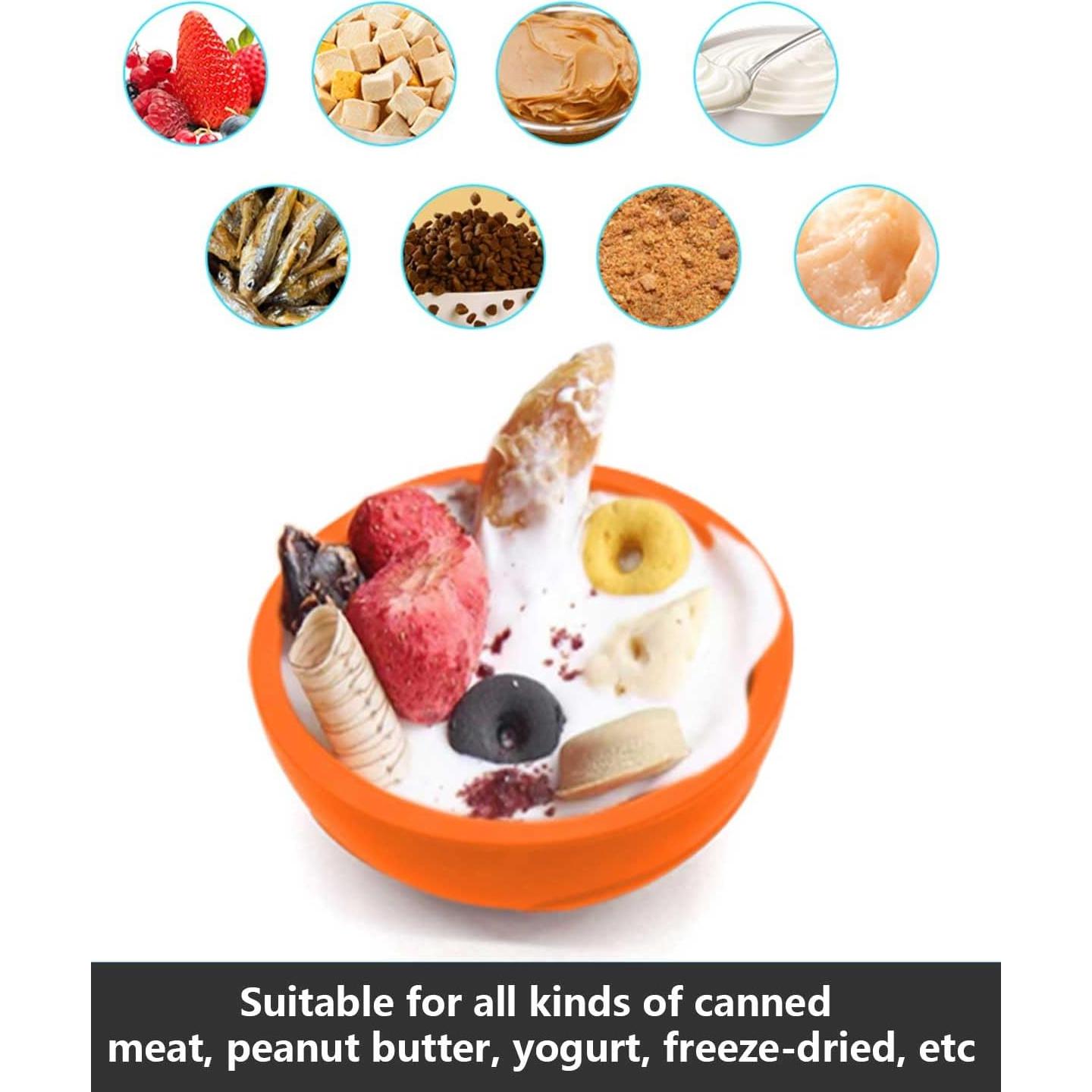 Cuenco de Comida Lenta para Perros Femont Naranja 10.67cm