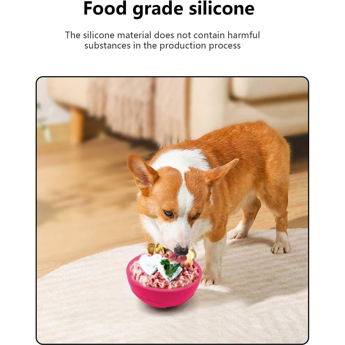 Cuenco de Comida Lenta para Perros Femont Naranja 10.67cm