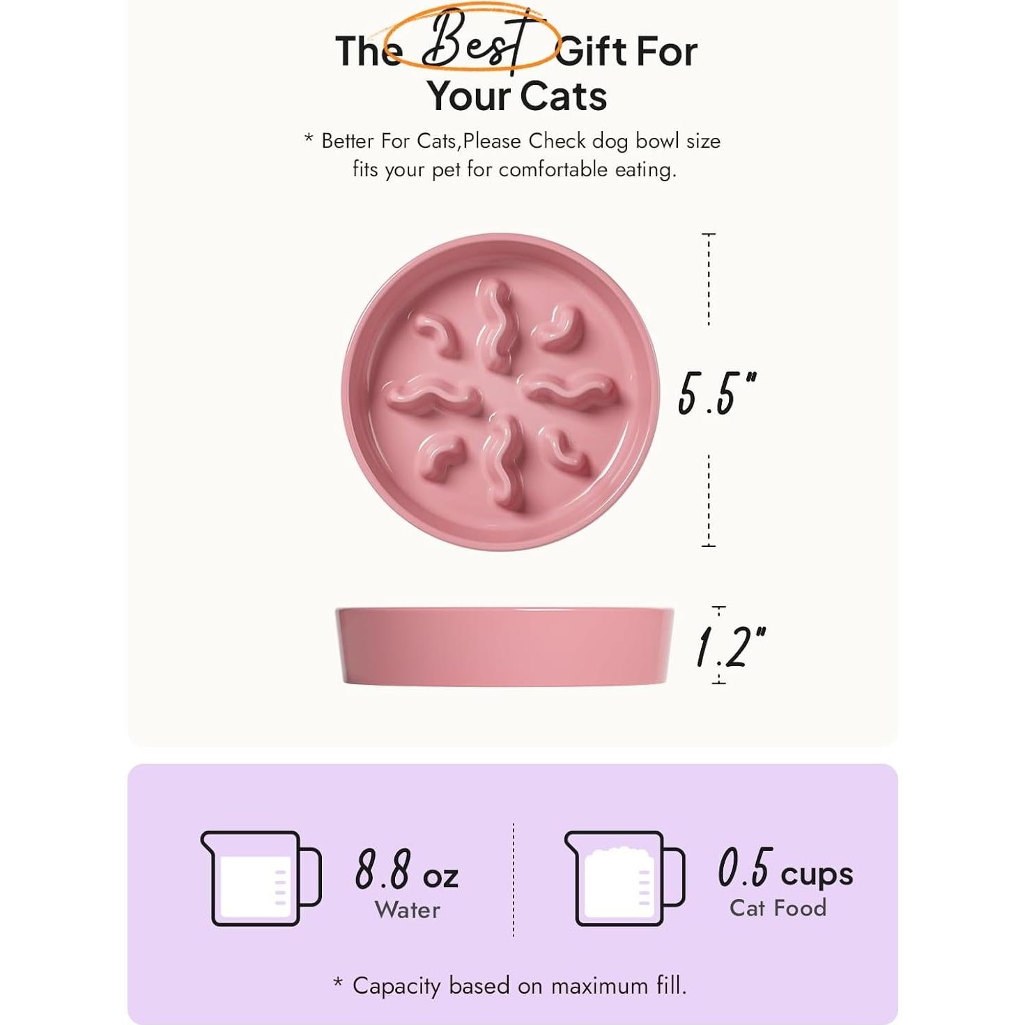 Cuenco de Cerámica Antideslizante LE TAUCI PET 14cm Rosa