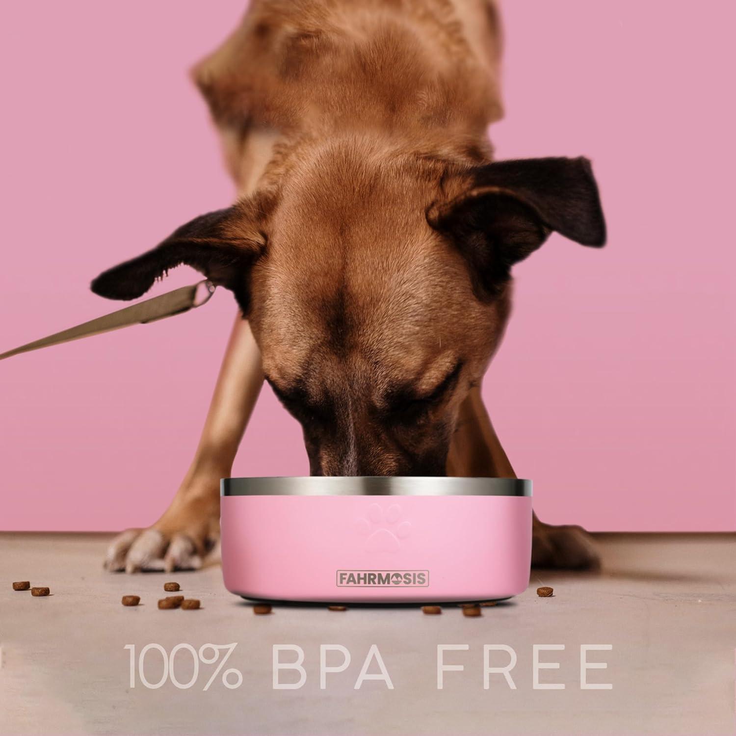 Tazón de Alimentación Lenta para Perros FAHRMOSIS 32 Oz Rosa