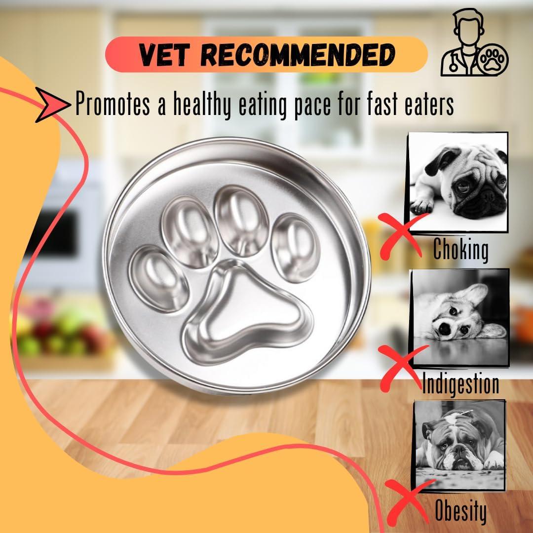 Tazón para Perros Antideslizante STRUNGZ - 2 Tazas Acero Inoxidable