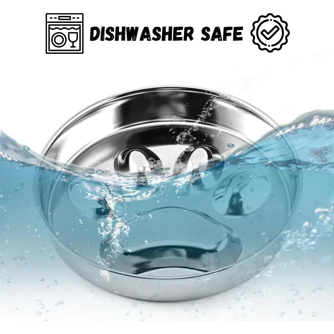 Tazón para Perros Antideslizante STRUNGZ - 2 Tazas Acero Inoxidable