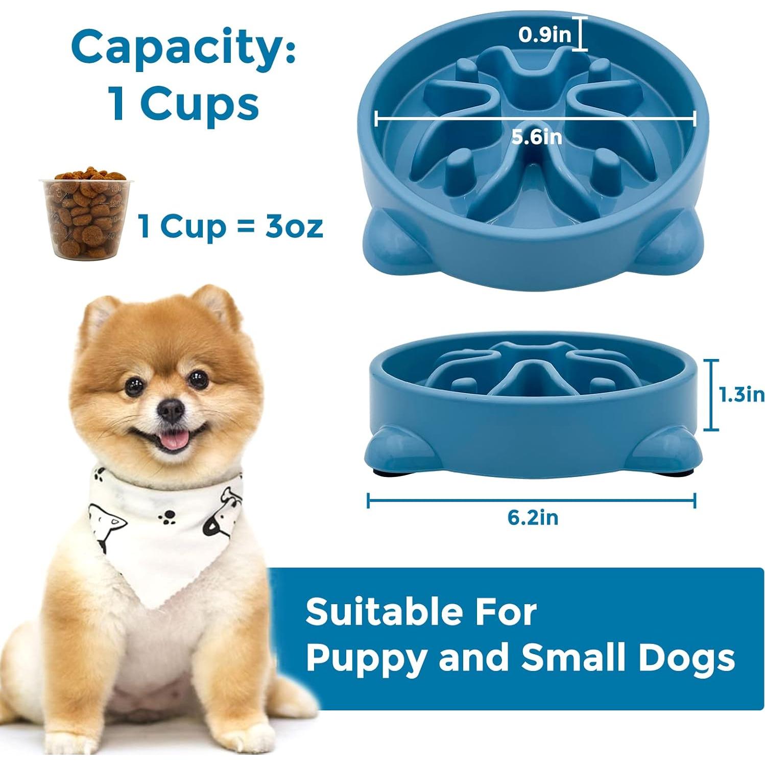 Tazón de Alimentación Lenta VANNON Antideslizante 1 Taza