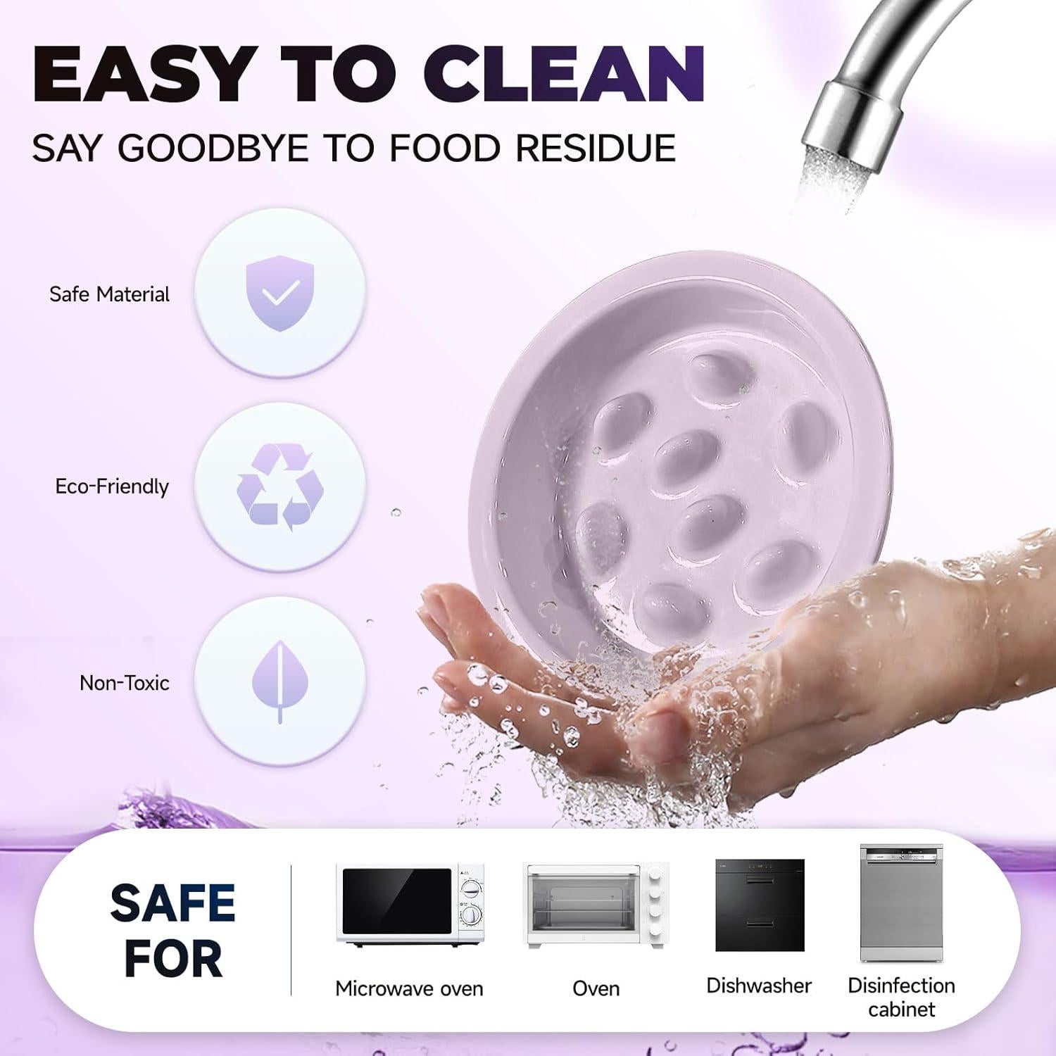 Cuenco de Alimentación Lento Cerámica AXIIJGL 18.3cm para Perros y Gatos