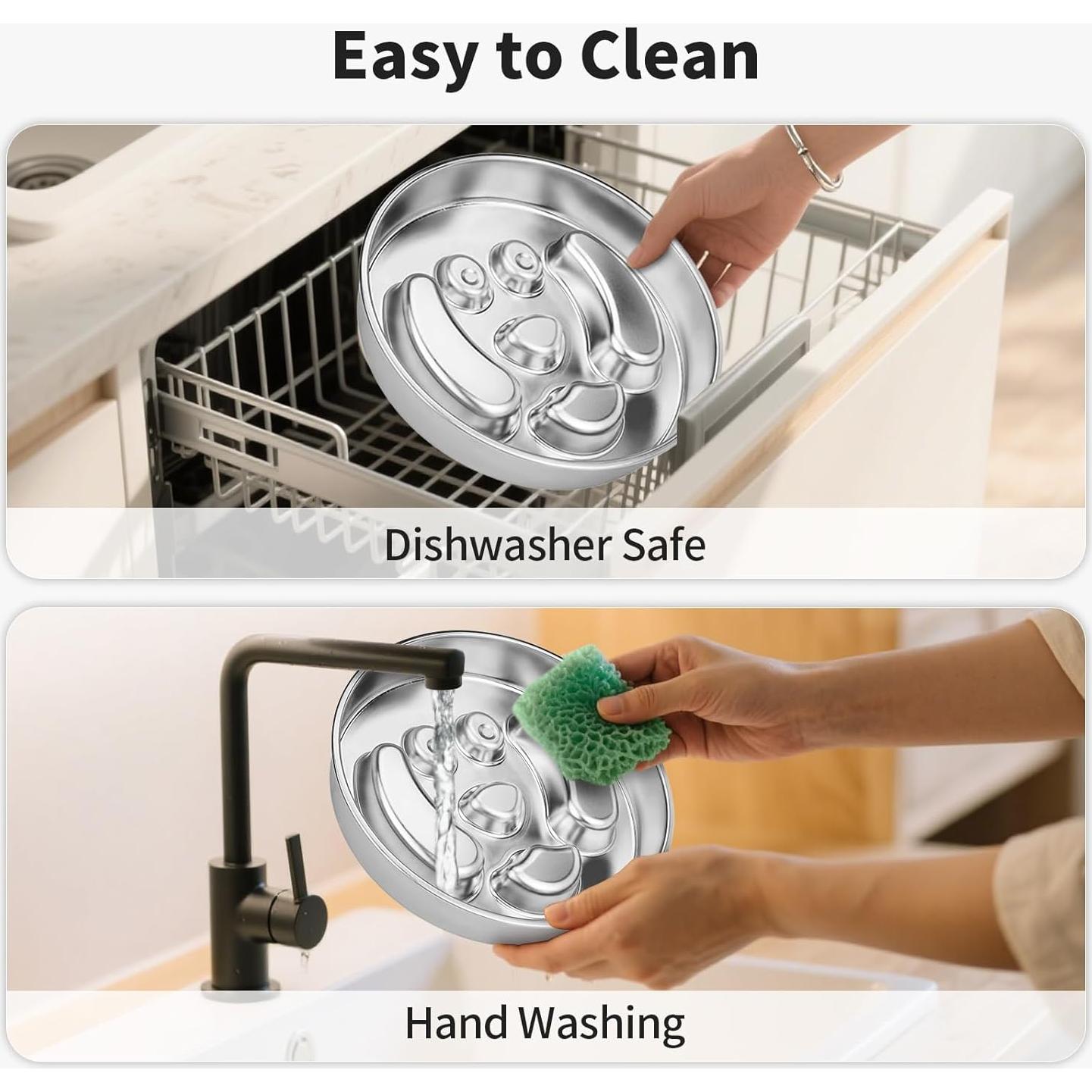 Cuenco Antideslizante Acero Inoxidable Turfson 0.47L para Perros