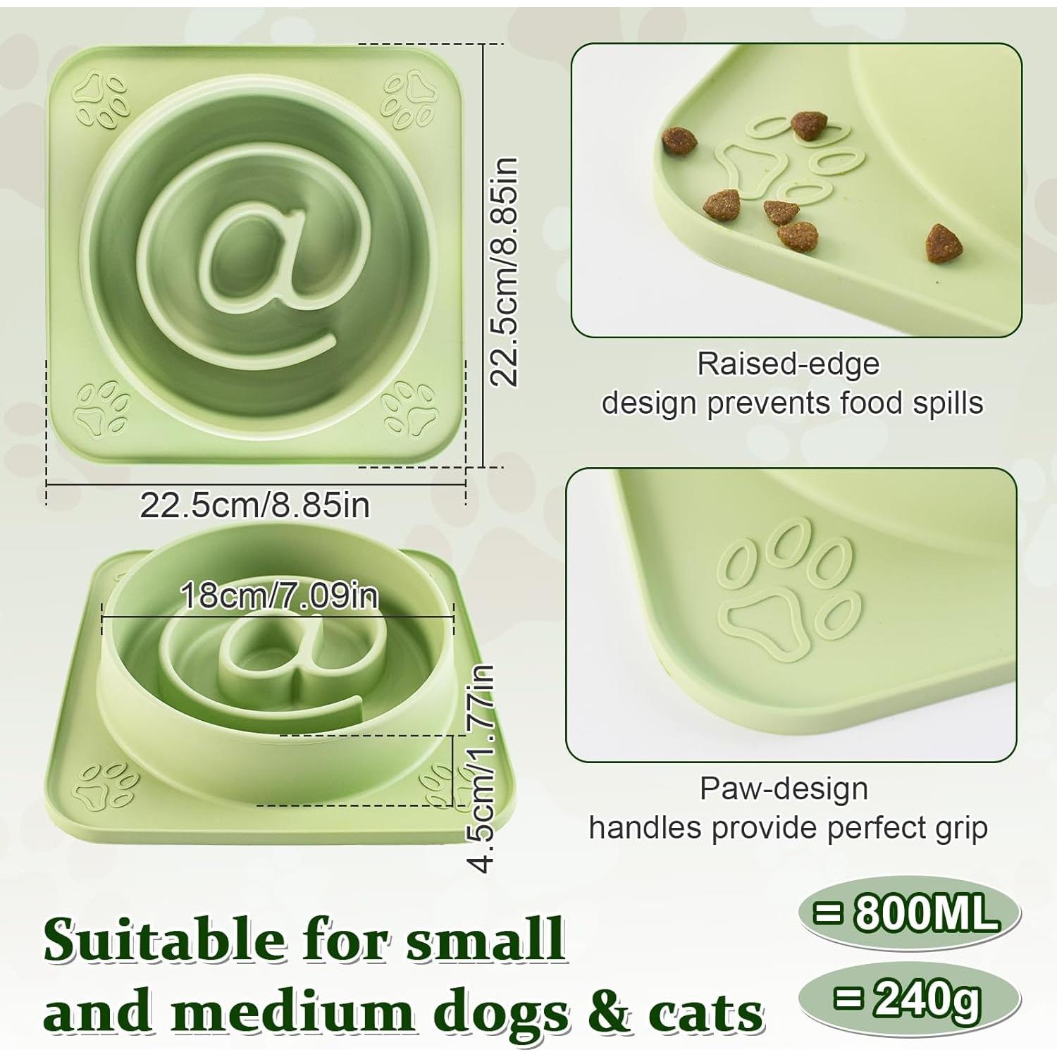 Cuenco de Silicona Antiahogo para Perros y Gatos - 24 cm