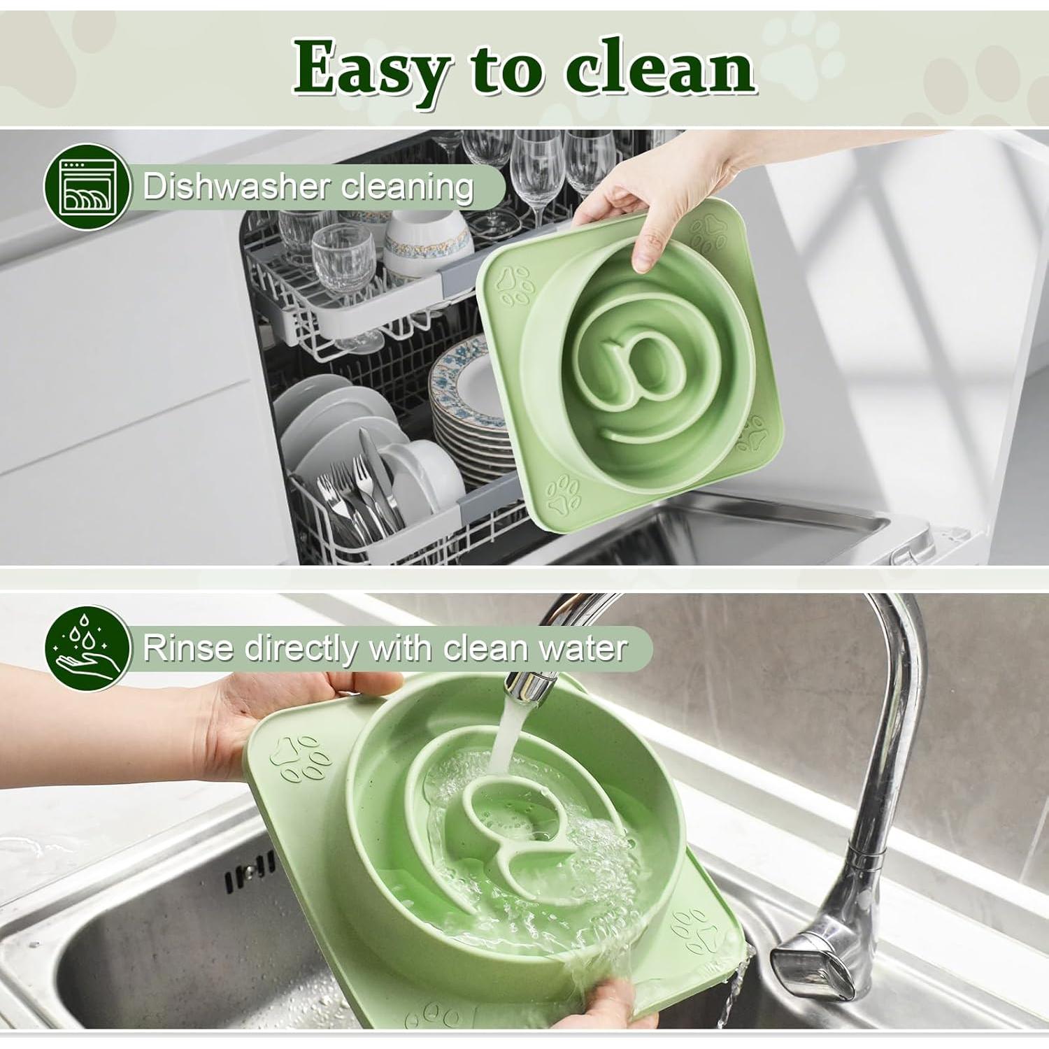 Cuenco de Silicona Antiahogo para Perros y Gatos - 24 cm