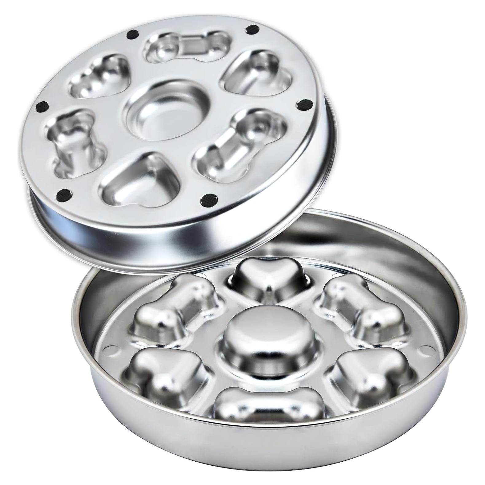 Cuenco de Alimentación Lenta para Perros DEWVIE Acero Inoxidable 23.4cm