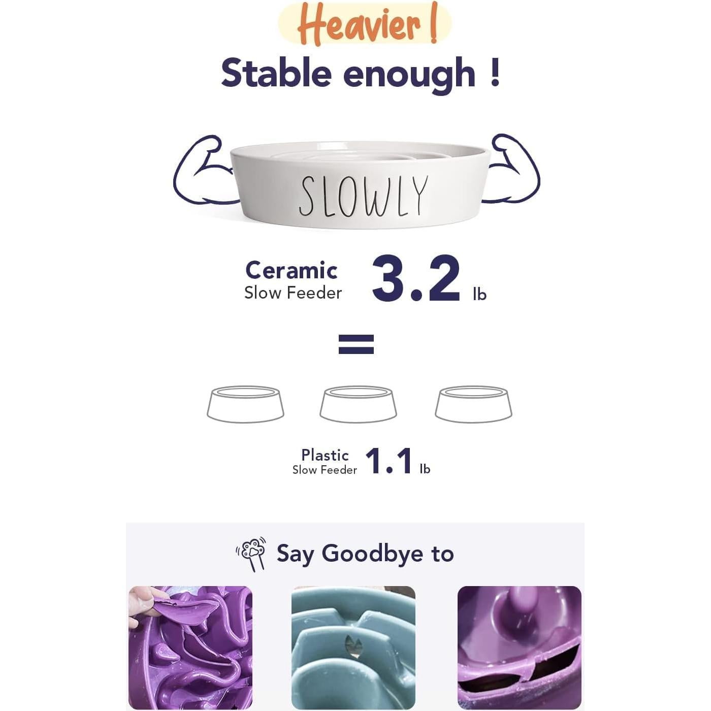 Cuenco de Cerámica Antideslizante LE TAUCI PET 15.4 cm Blanco