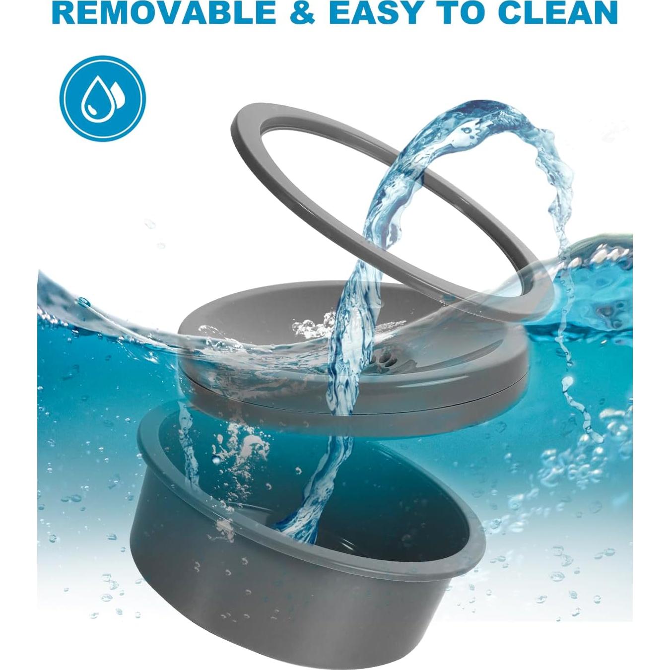 Tazón de Agua para Perros SCHITEC 850ml Sin Derrames