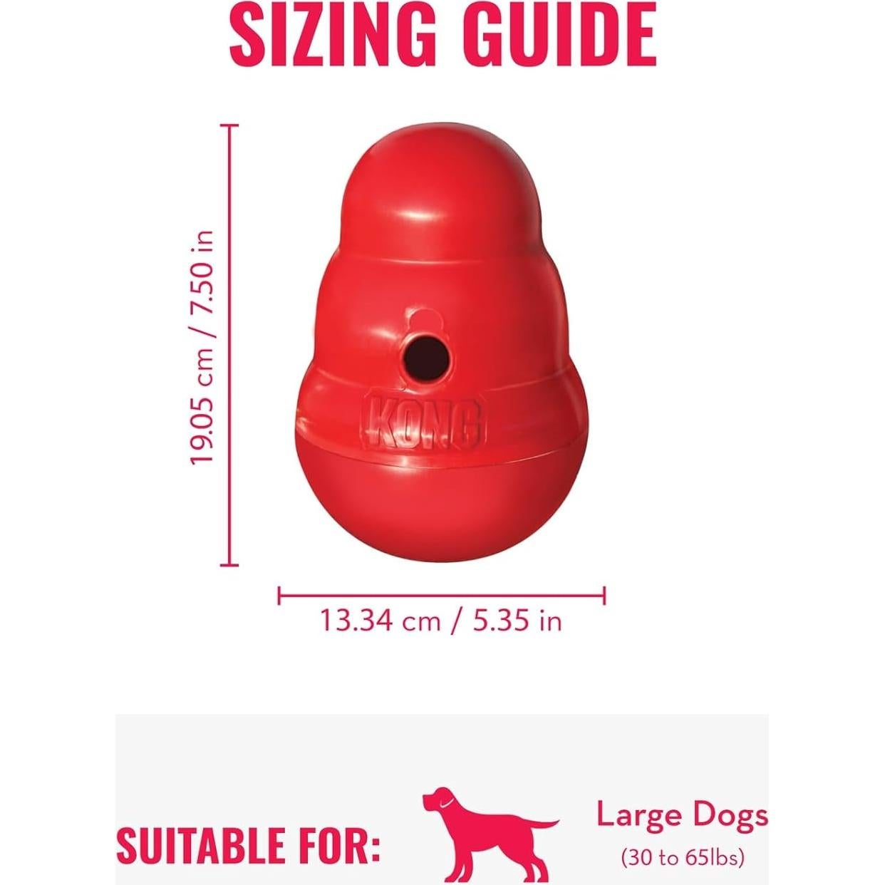 KONG Wobbler Juguete Interactivo Grande para Perros 19cm
