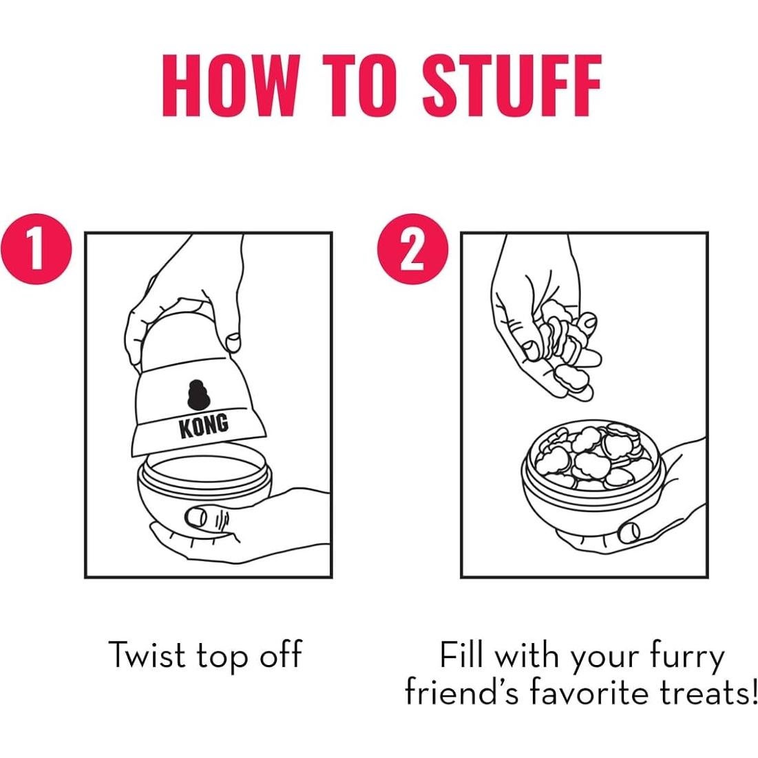 KONG Wobbler Juguete Interactivo Grande para Perros 19cm