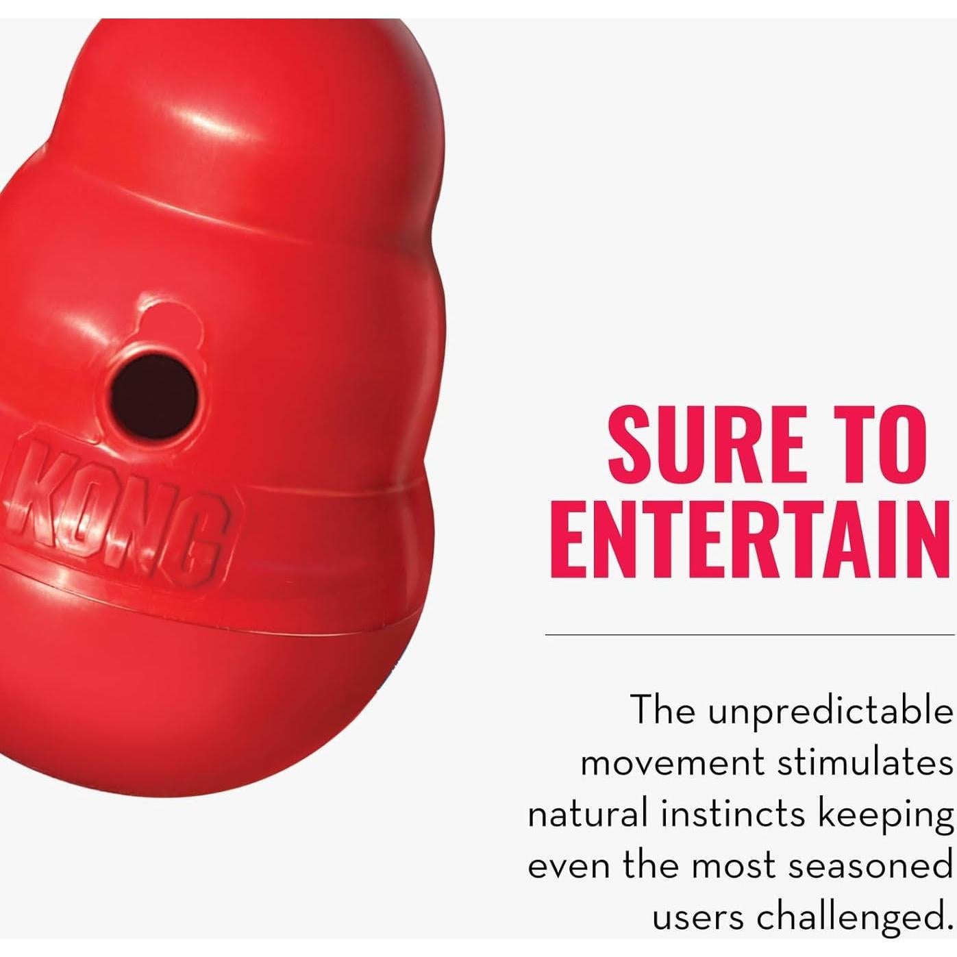 KONG Wobbler Juguete Interactivo Grande para Perros 19cm