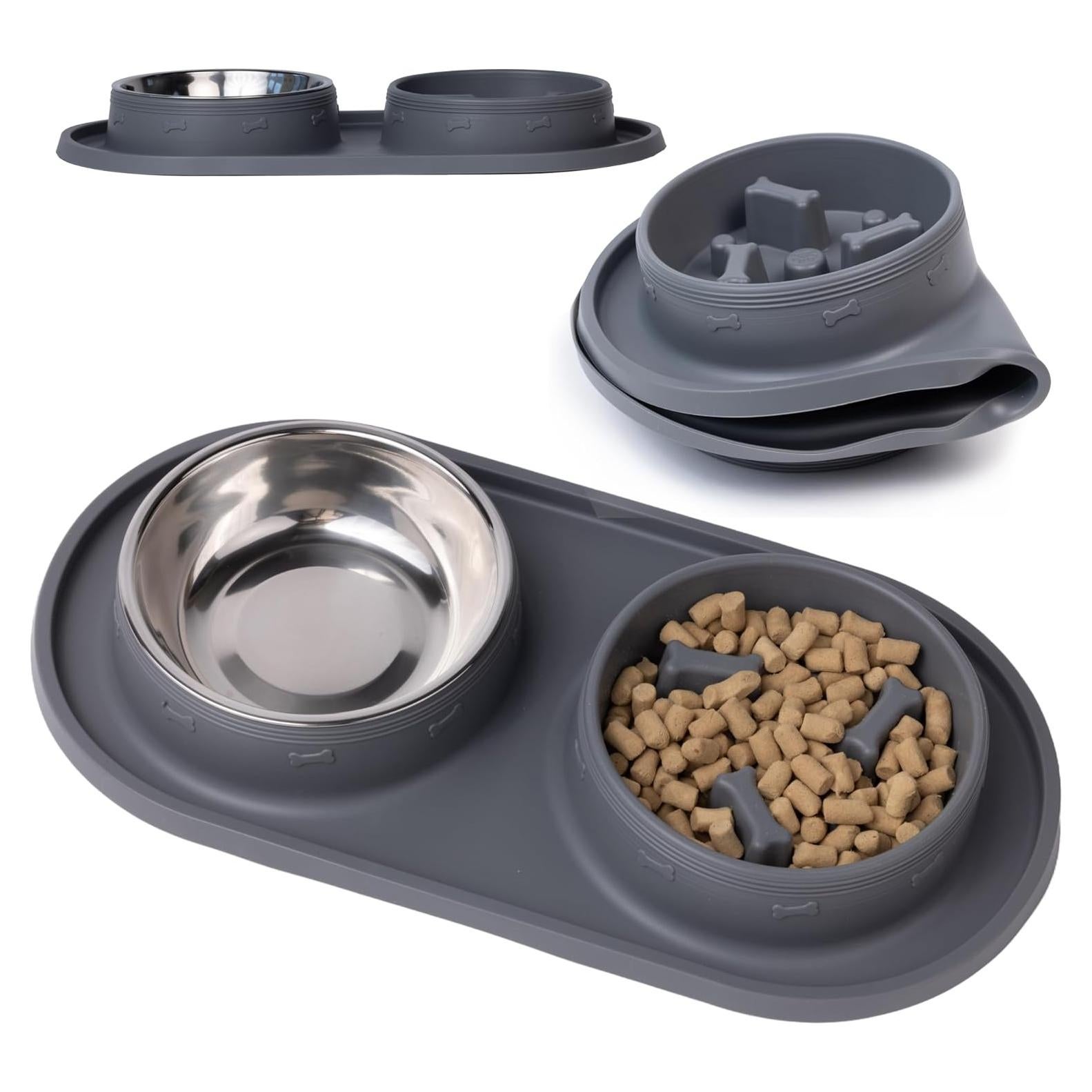 Cuenco Antideslizante Malsipree para Gatos y Perros 425 g