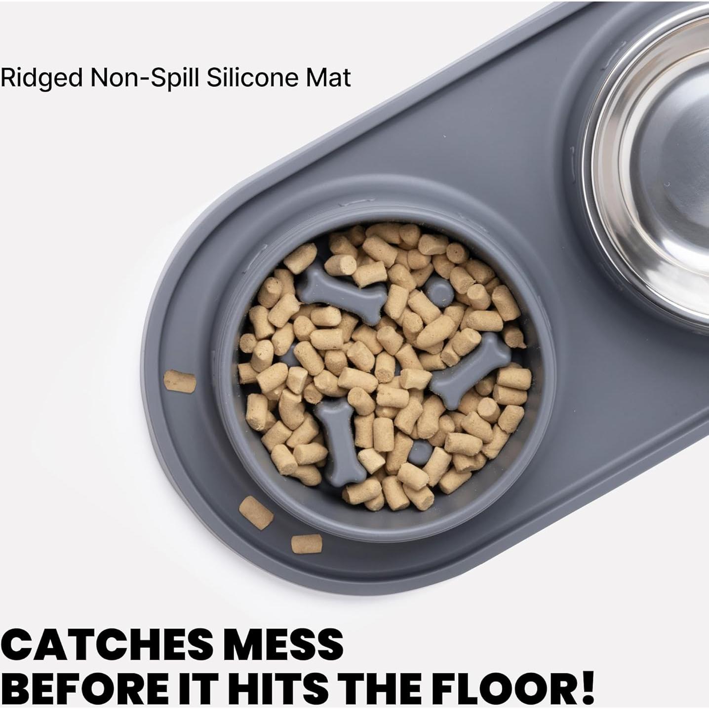 Cuenco Antideslizante Malsipree para Gatos y Perros 425 g