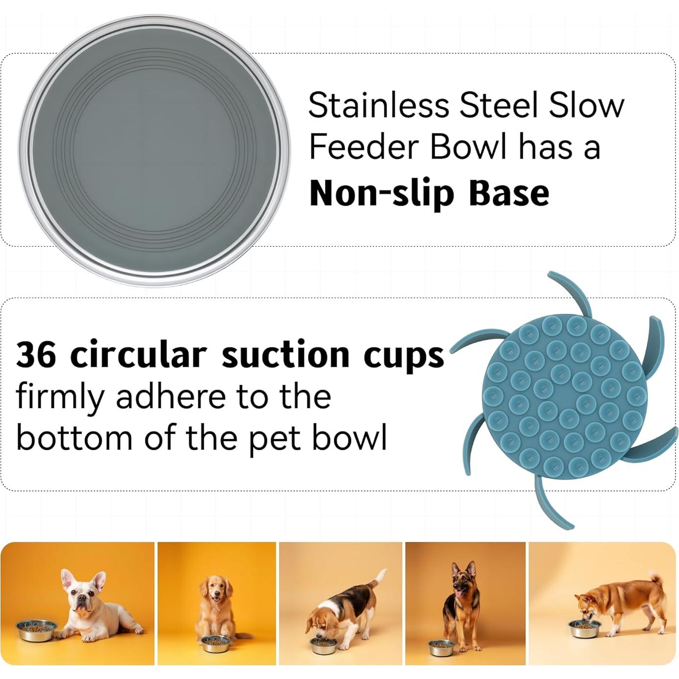 Cuenco para Perros 2 en 1 Goo Thing con Base Antideslizante