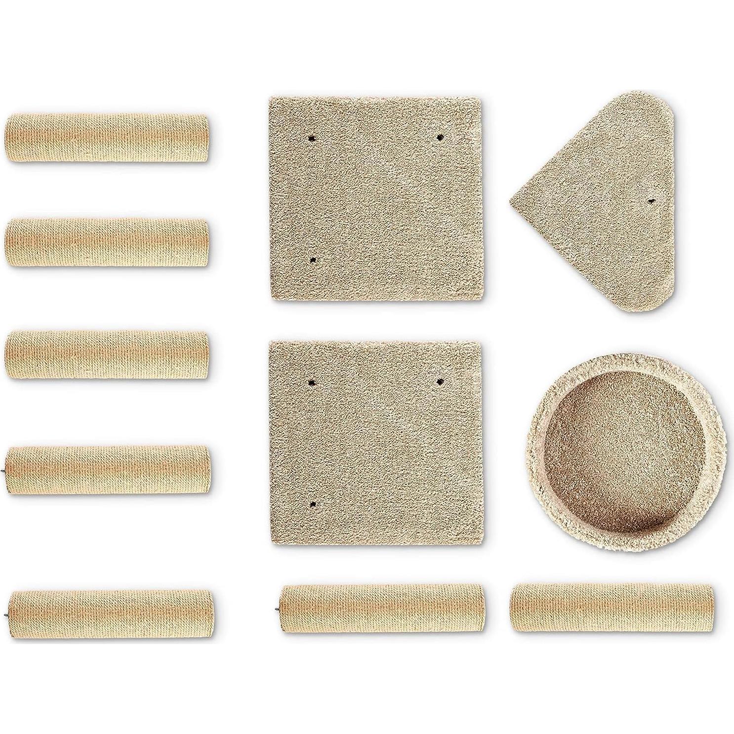 Árbol para Gatos Amazon Basics Grande 116.5 cm con Postes para Rascar