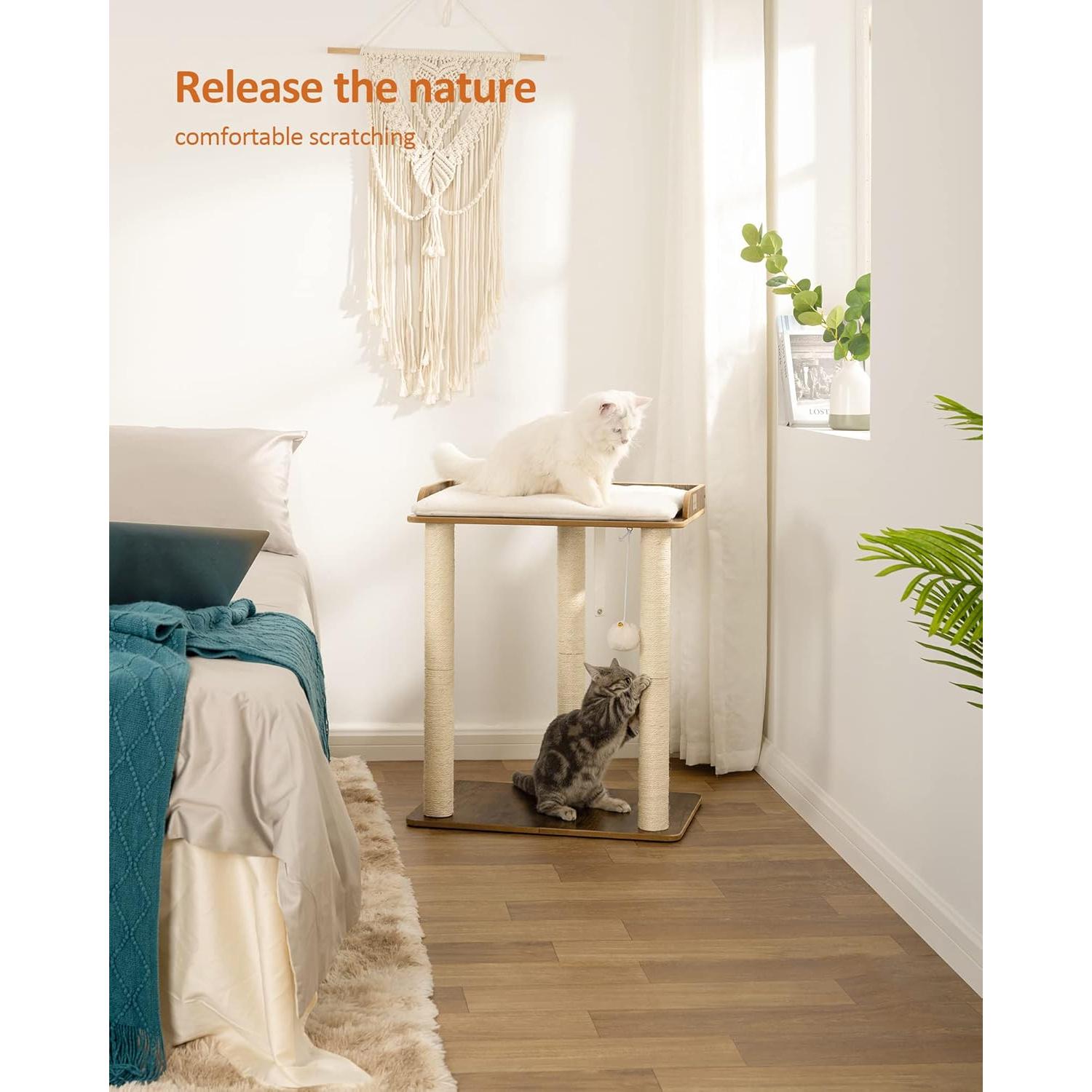 Torre de Árbol para Gatos FourFurPets 67.8 cm Marrón Rústico