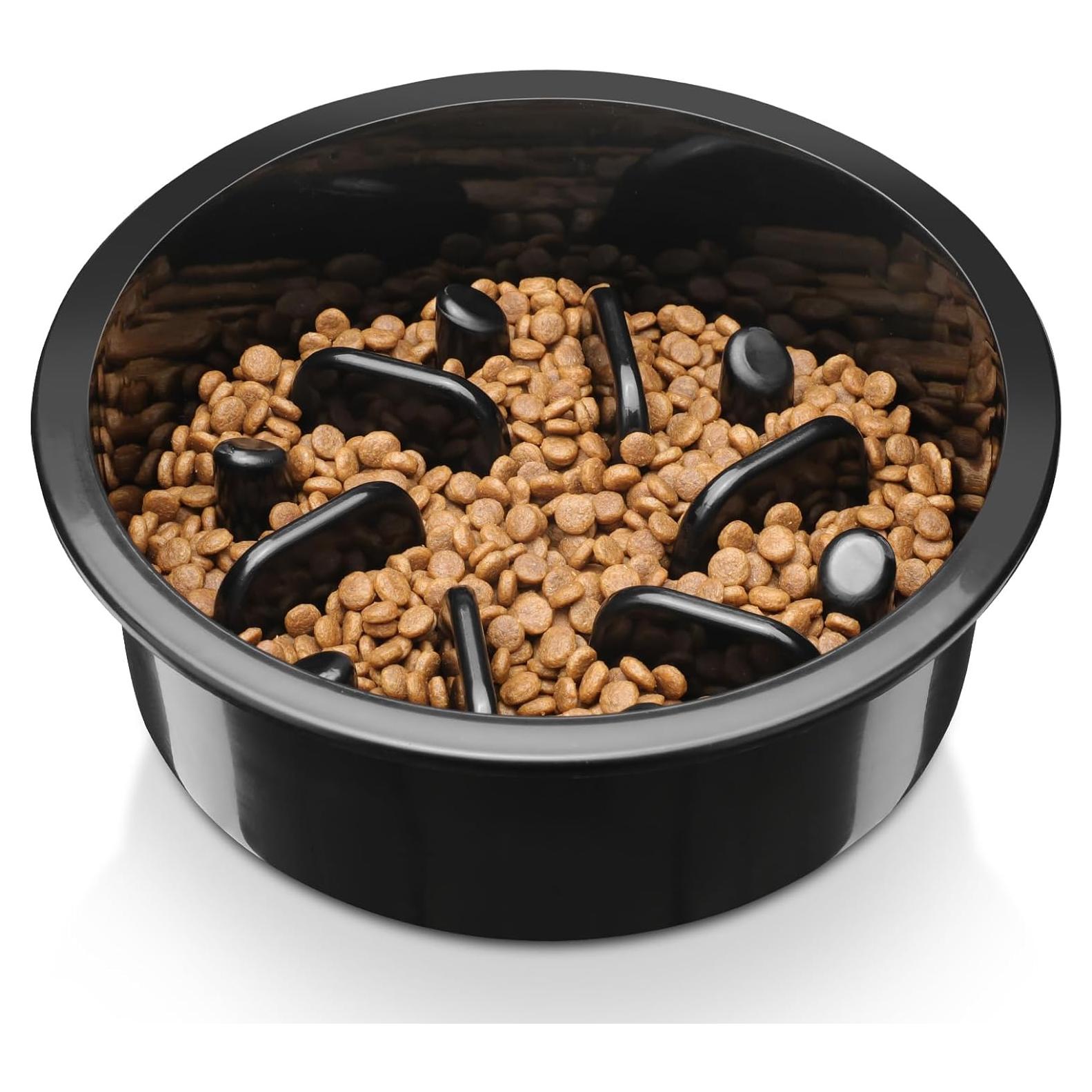 Cuenco de Alimentación Lenta COMESOON 1.3L Antiahogo Negro