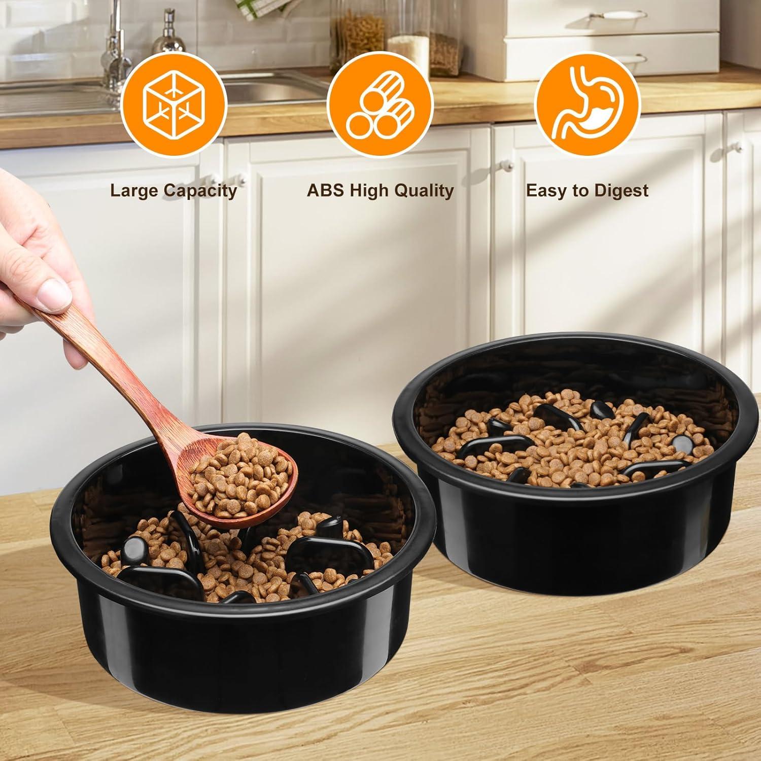 Cuenco de Alimentación Lenta COMESOON 1.3L Antiahogo Negro