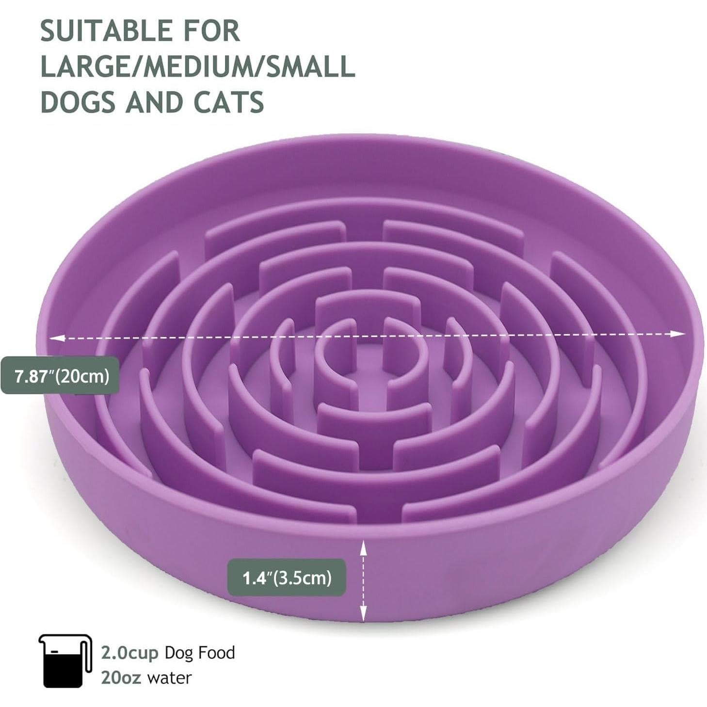 Cuenco de Alimentación Lento Azyh para Perros y Gatos 20cm