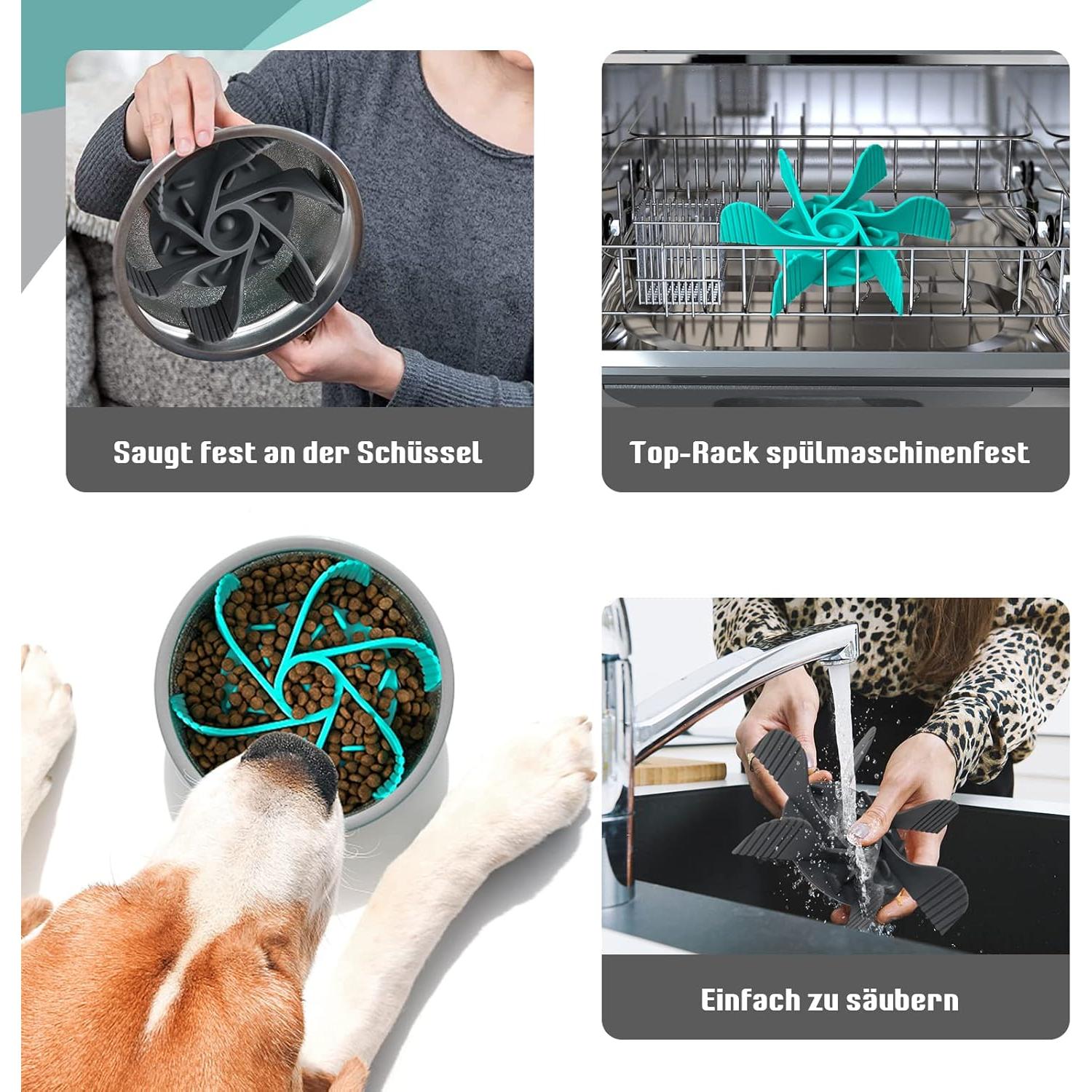 Inserto de Alimentación Lenta para Perros MooonGem 2 Pcs