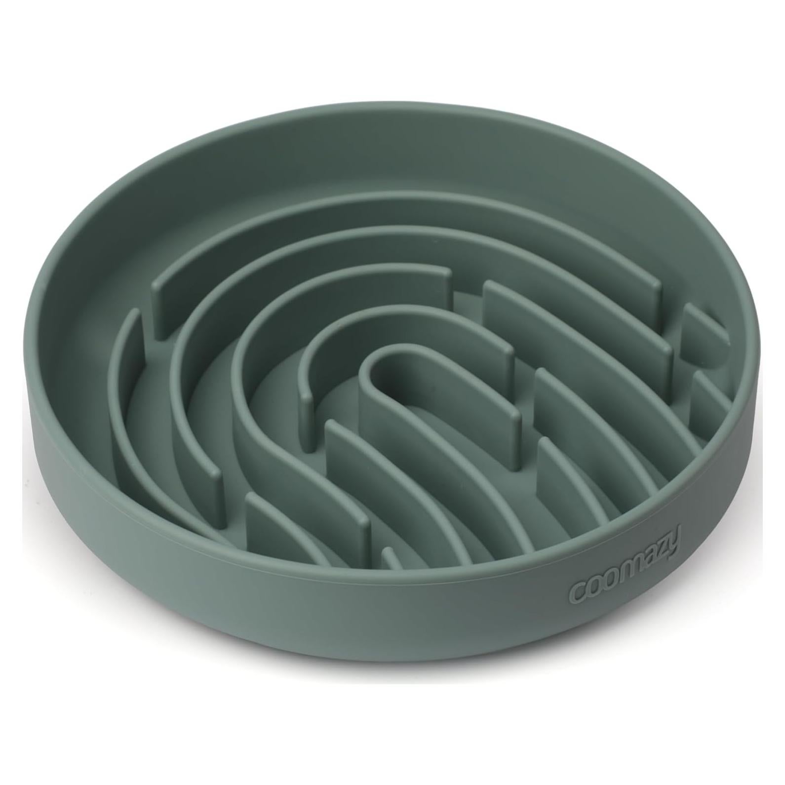 Tazón de Silicona Grande Coomazy 0.76L para Perros Verde