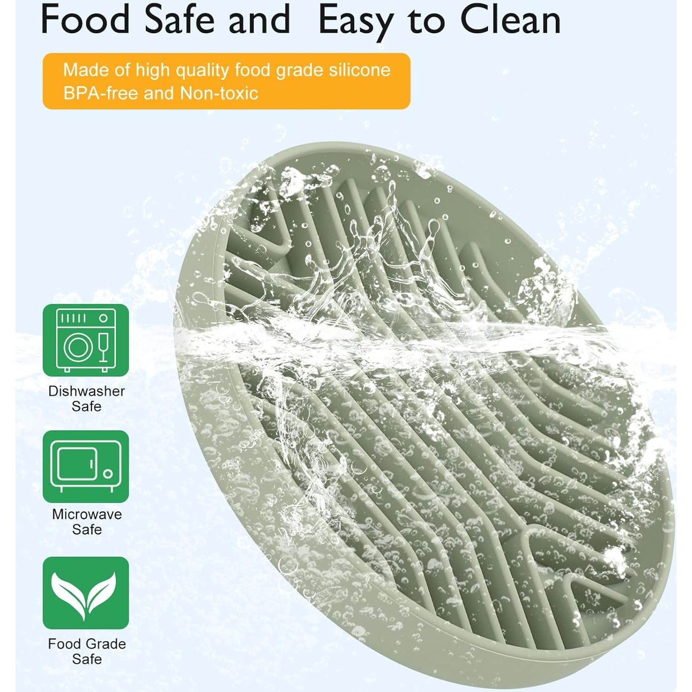 Tazón de Alimentación Lenta para Perros Medianos y Pequeños - Silicona