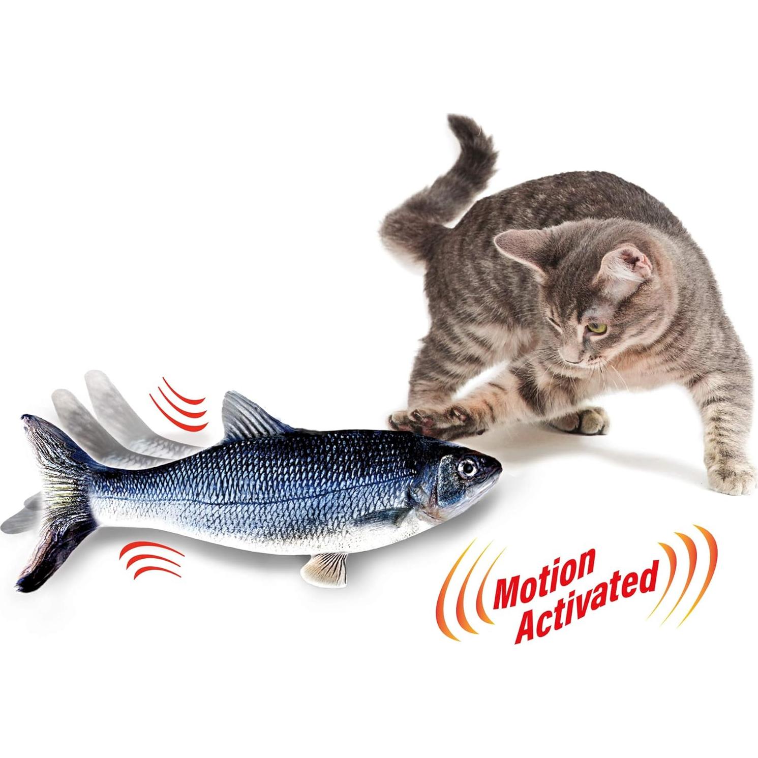 Juguete Interactivo para Gatos Ontel Flippity Fish - Recargable
