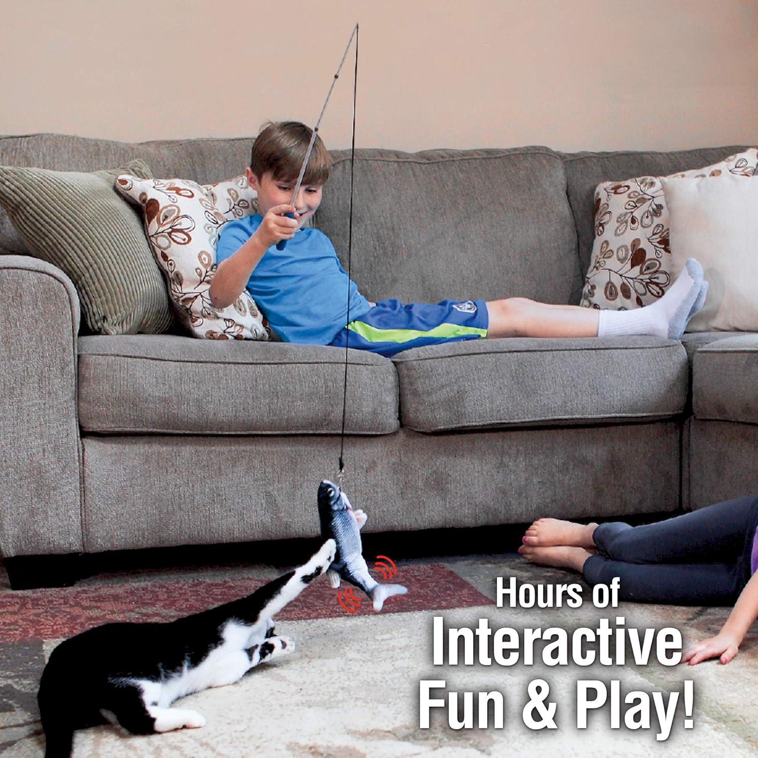 Juguete Interactivo para Gatos Ontel Flippity Fish - Recargable