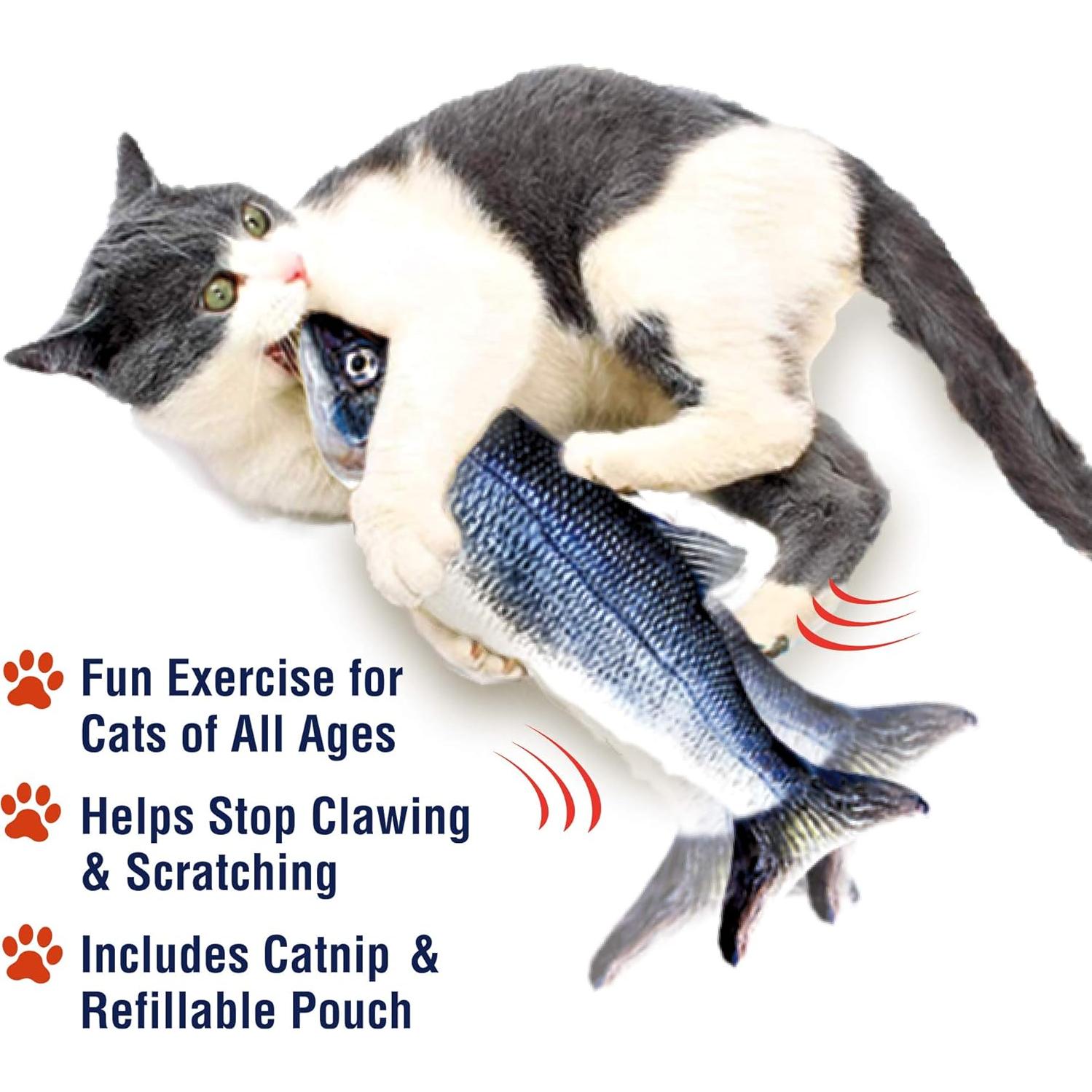 Juguete Interactivo para Gatos Ontel Flippity Fish - Recargable