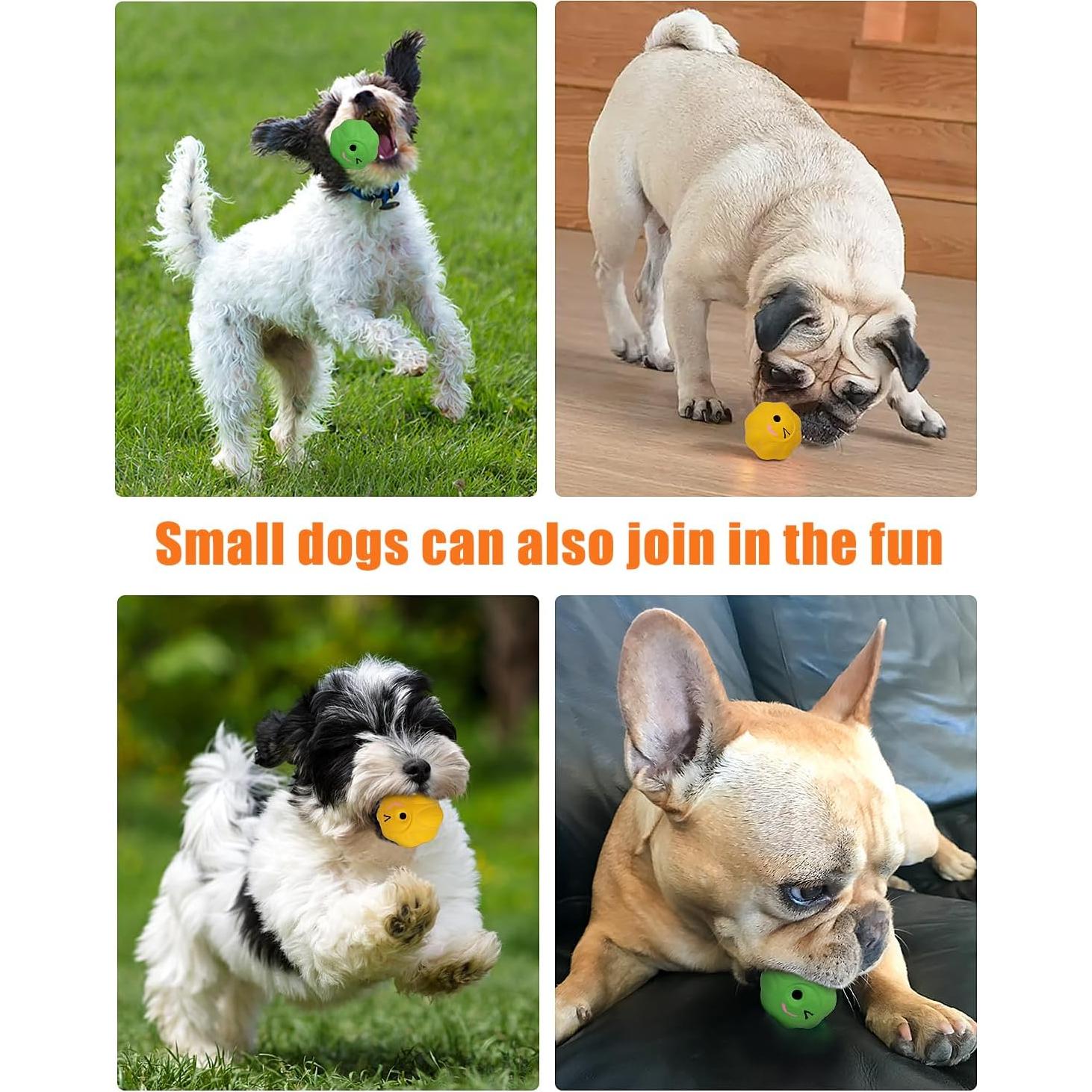 Pelotas de Juguete para Gatos KrauzPet - 2 Piezas de Láttex con Campana y Hierba Gatera