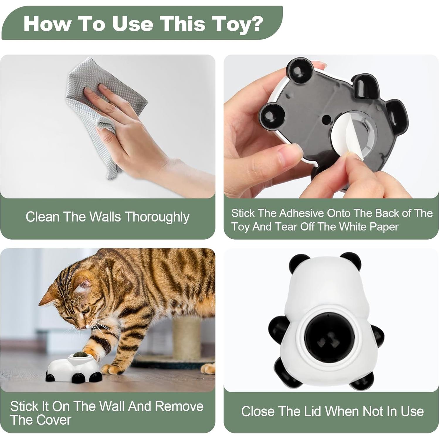 6 Pelotas de Hierba Gatera BluGun + Peine para Gato