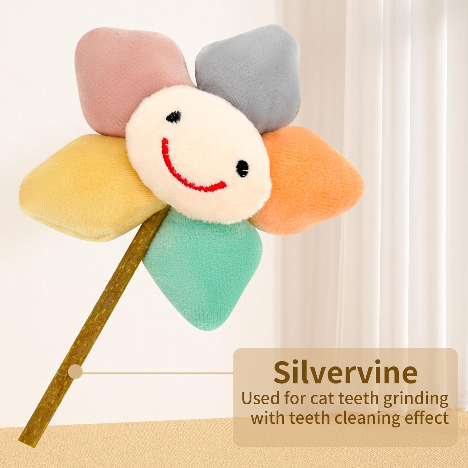 Juguetes para Gatos CKFPS con Catnip - 3 Piezas de Felpa